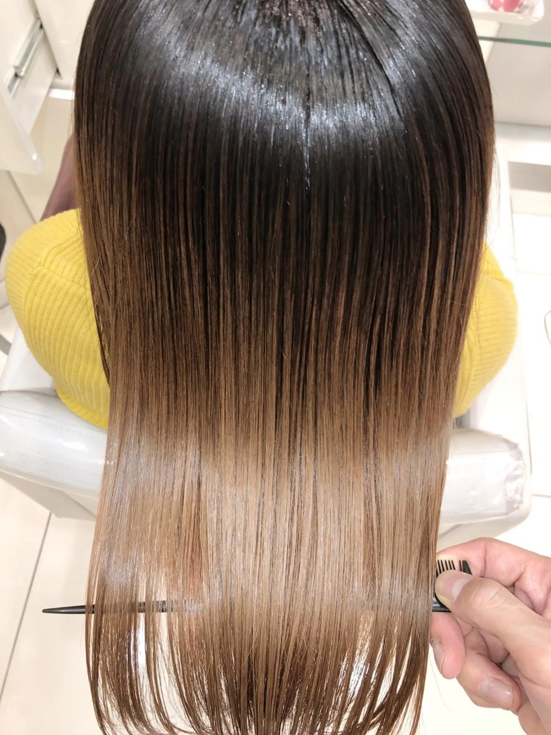ロング 髪質改善 カット トリートメント 縮毛矯正/髪質改善 /ブリーチ/東陽町✨のヘアスタイル