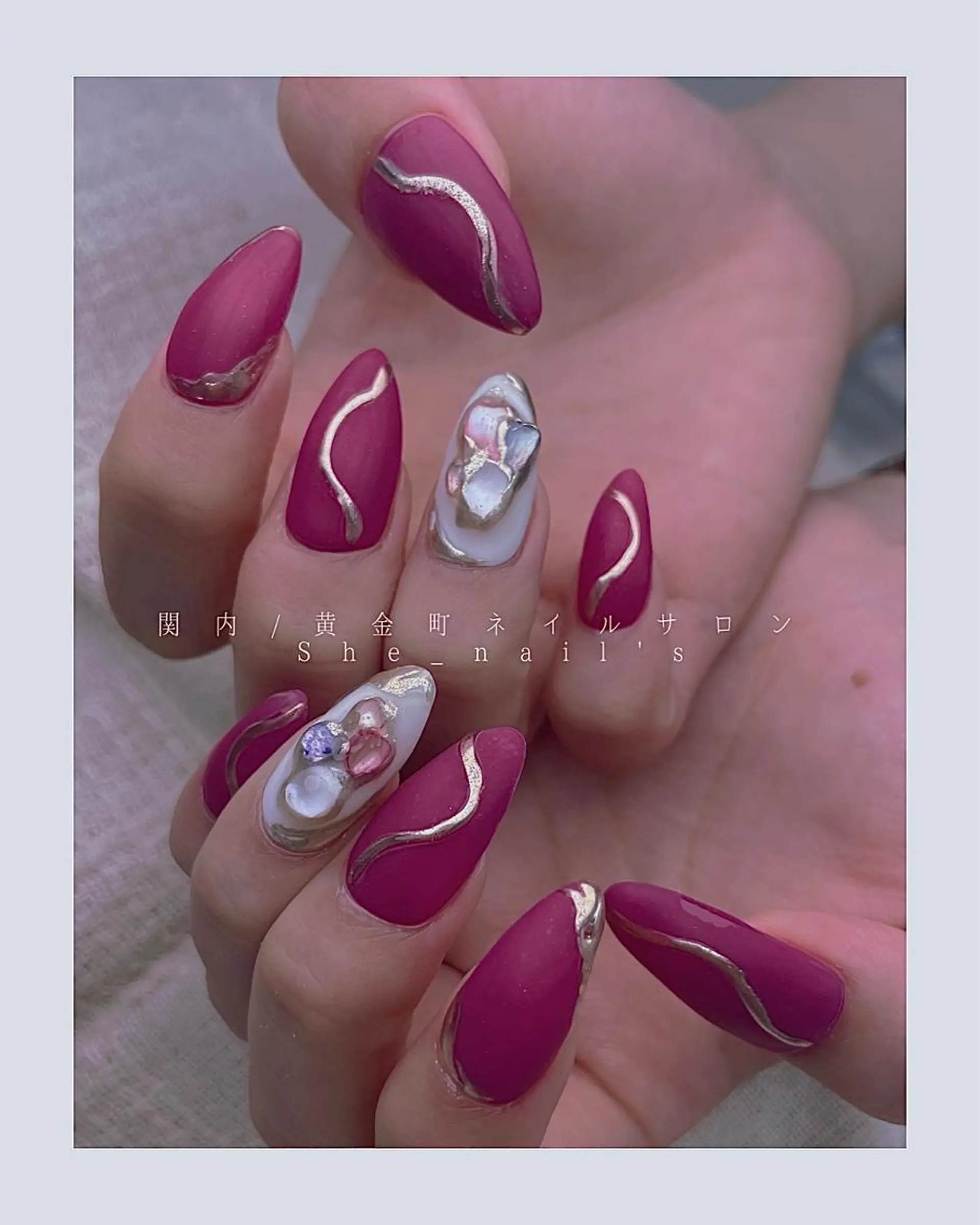 ネイル Blushオーナー Shiinaのネイルデザイン