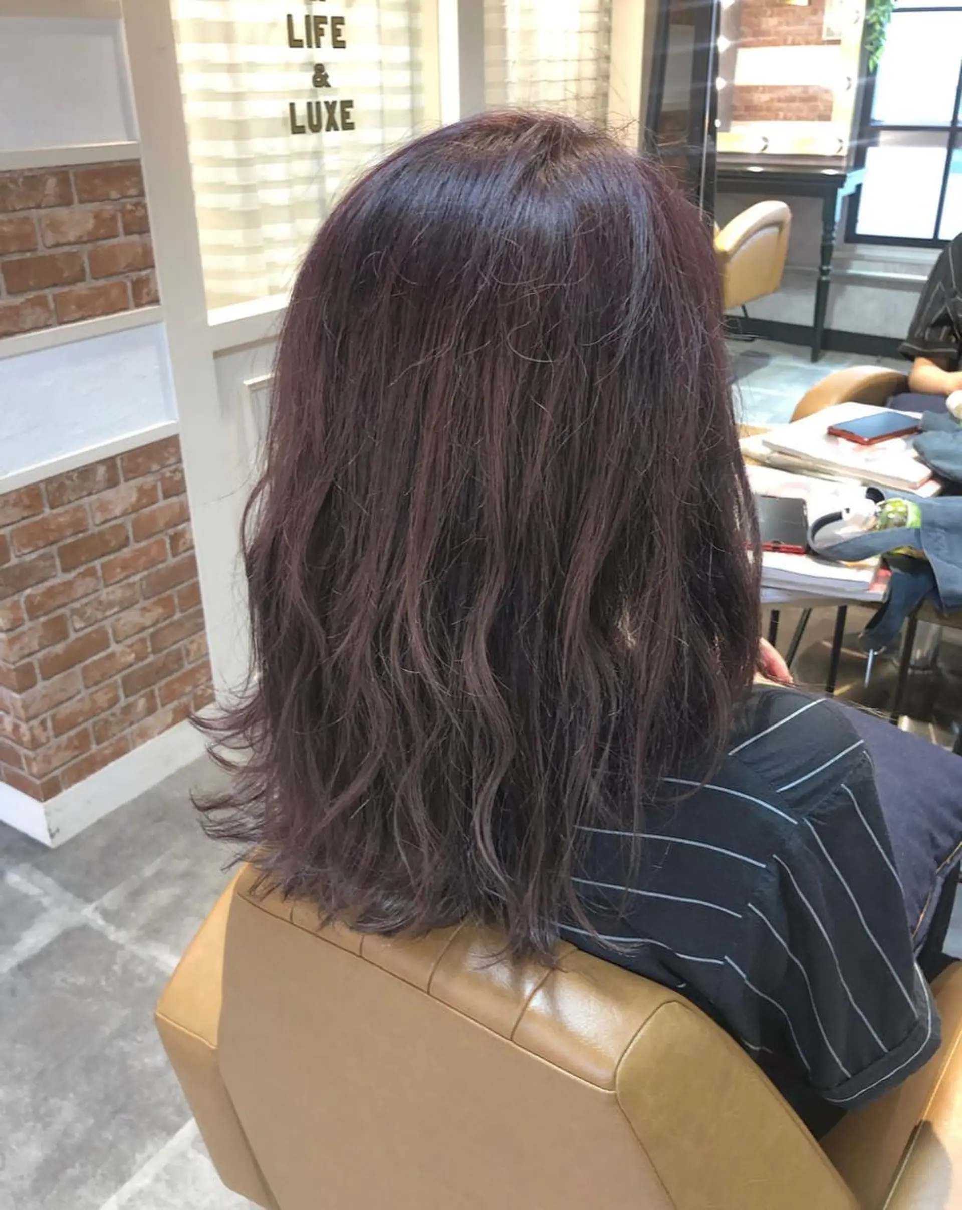 ミディアム カラー 縮毛矯正/ 髪質改善/浅見拓哉のヘアスタイル