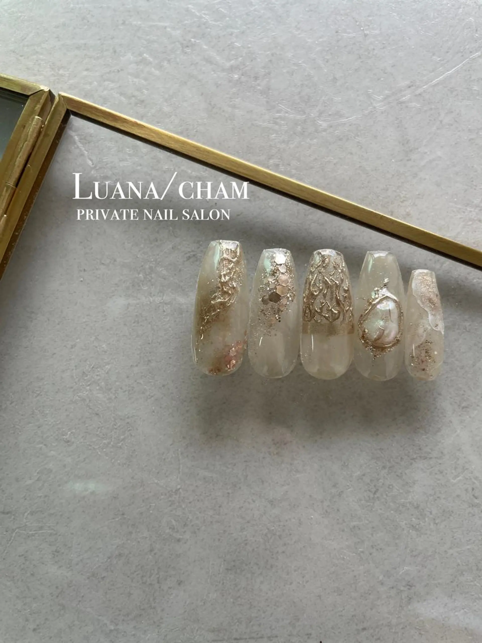 ロング ネイル ハンドネイル nail salon neigeのネイルデザイン