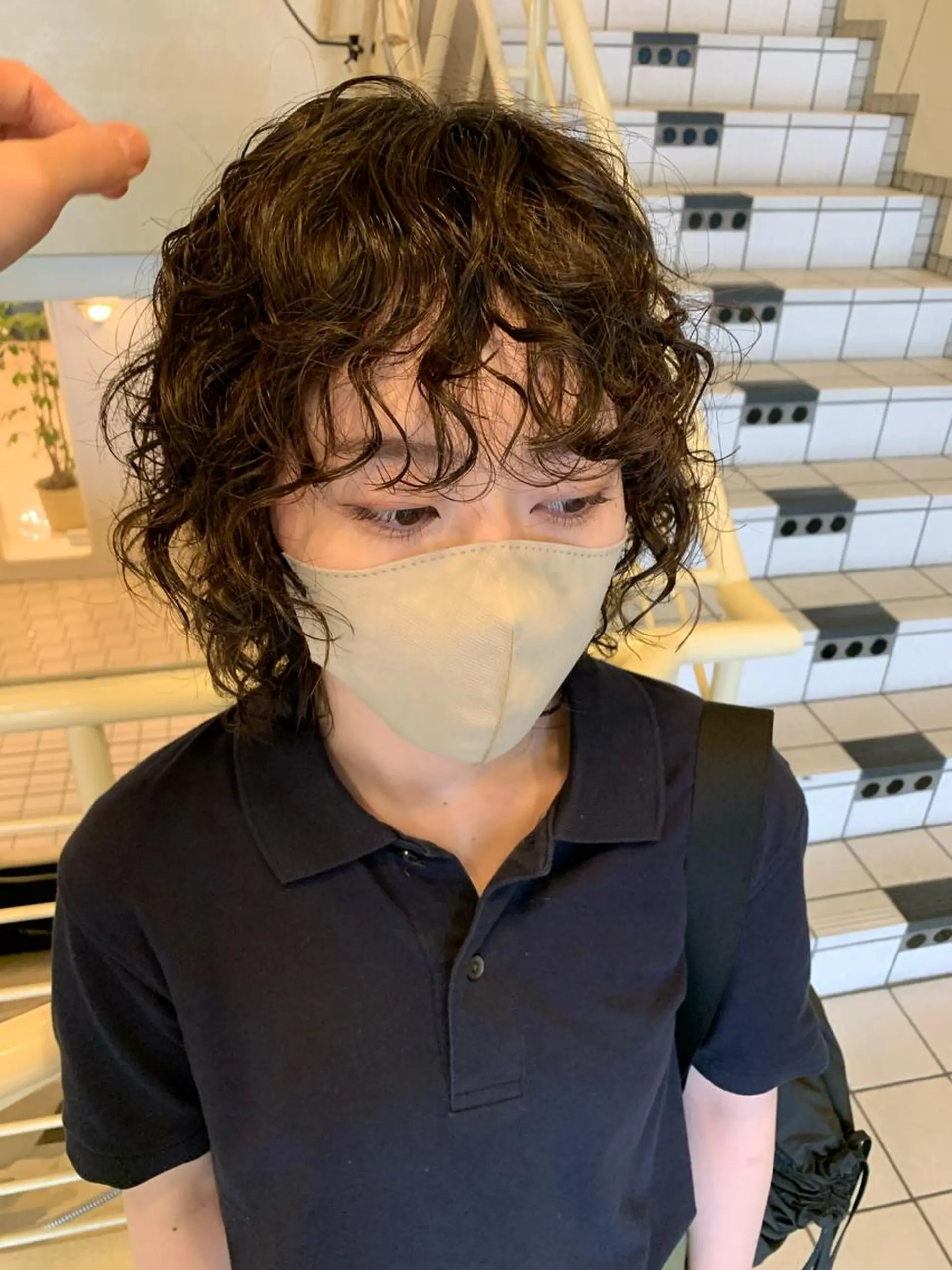 ミディアム パーマ ミディアムパーマ ウルフカット スパイラルパーマ tension 【テンション】のヘアスタイル