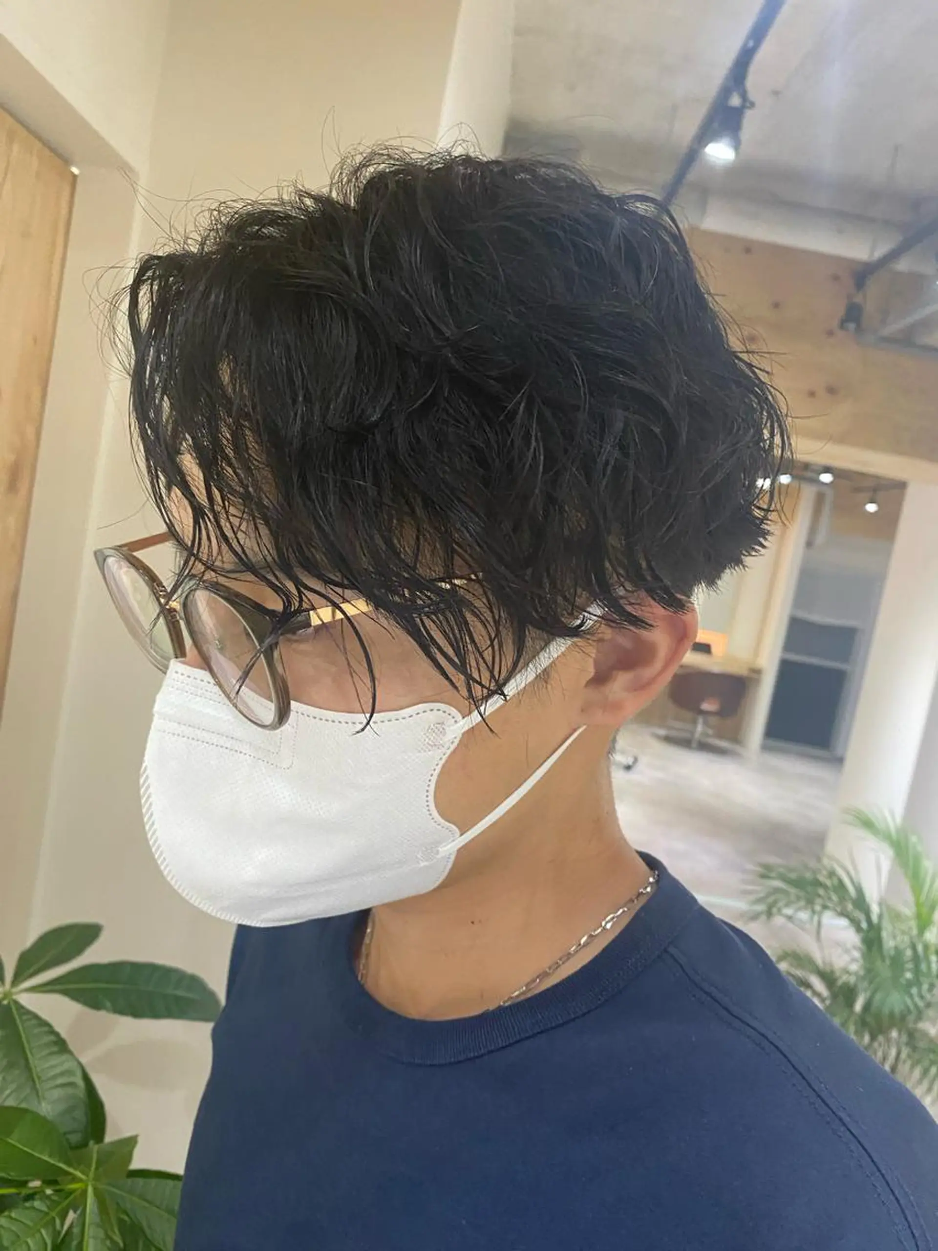 パーマ メンズ カット パーマ ヘアセット メンズブリーチカラー /パーマ ごーた立川のヘアスタイル