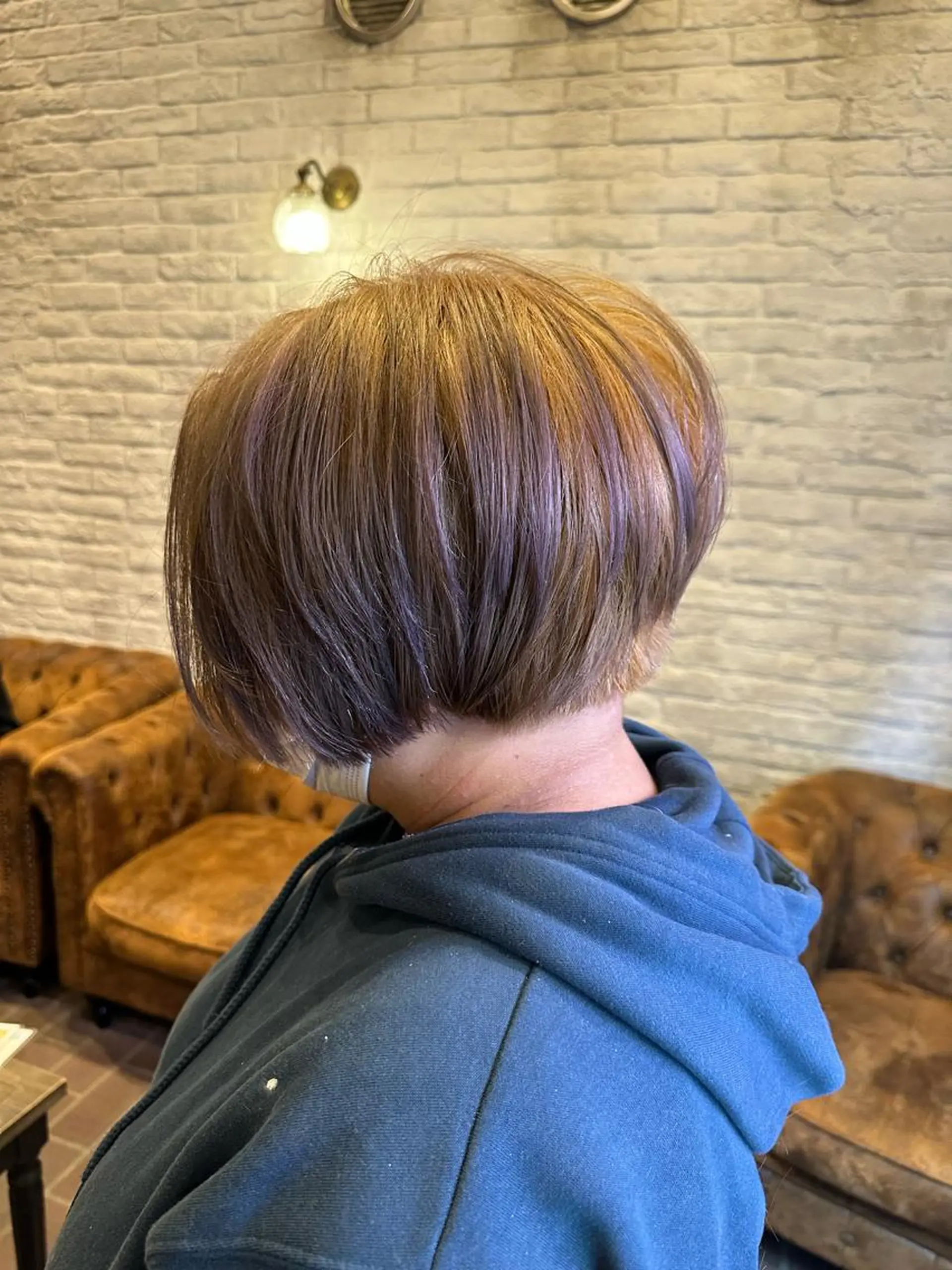 ショート ヘアアレンジ ボブ ウルフカット 🫧RYOグレージュ /透け感カラー🫧のヘアスタイル