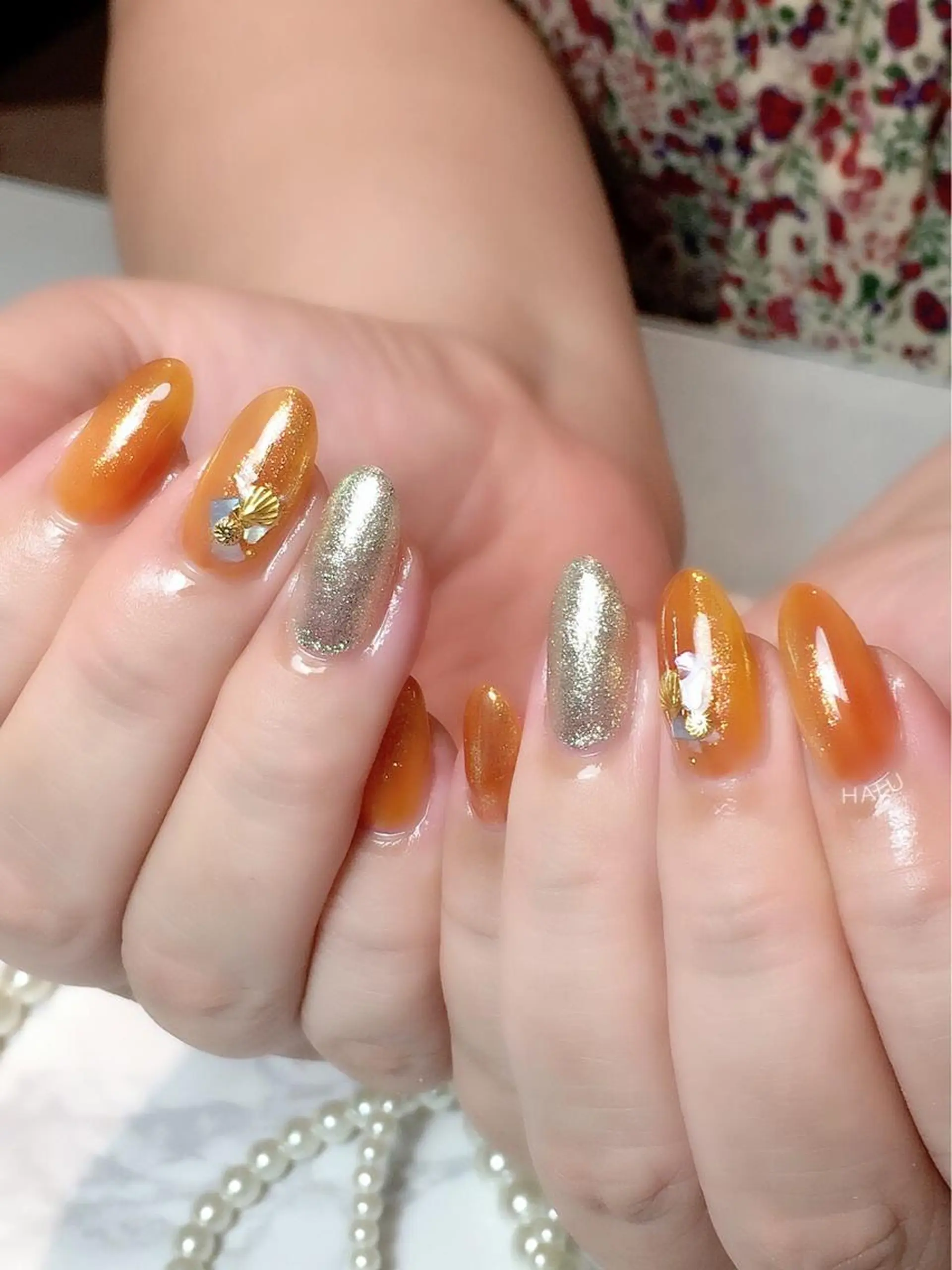 ネイル ラメ(グリッター) HALU ハルのネイルデザイン