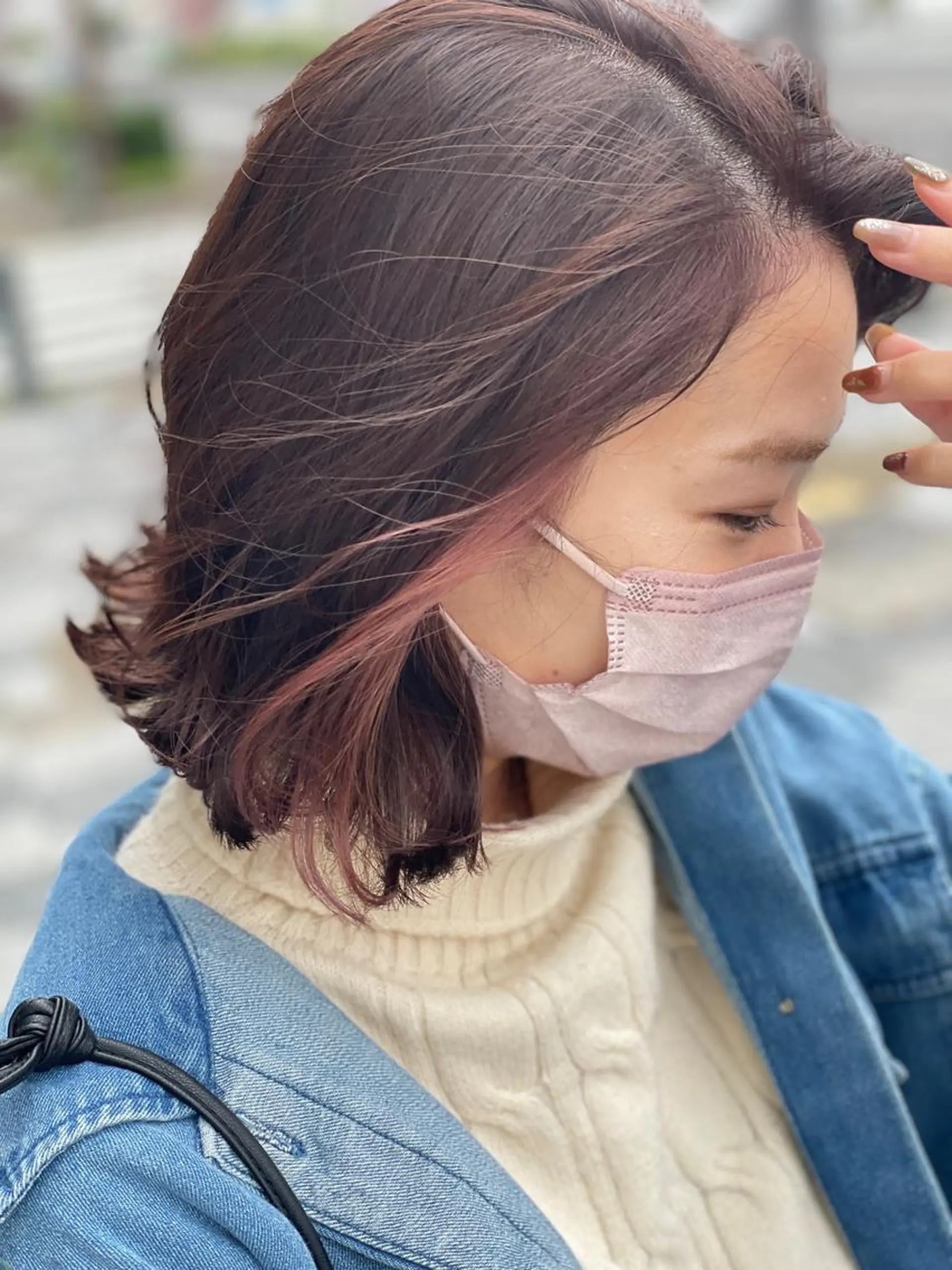 ショート カラー イヤリングカラー ヘアカラー hair salon L所属・平山 弘樹のヘアスタイル