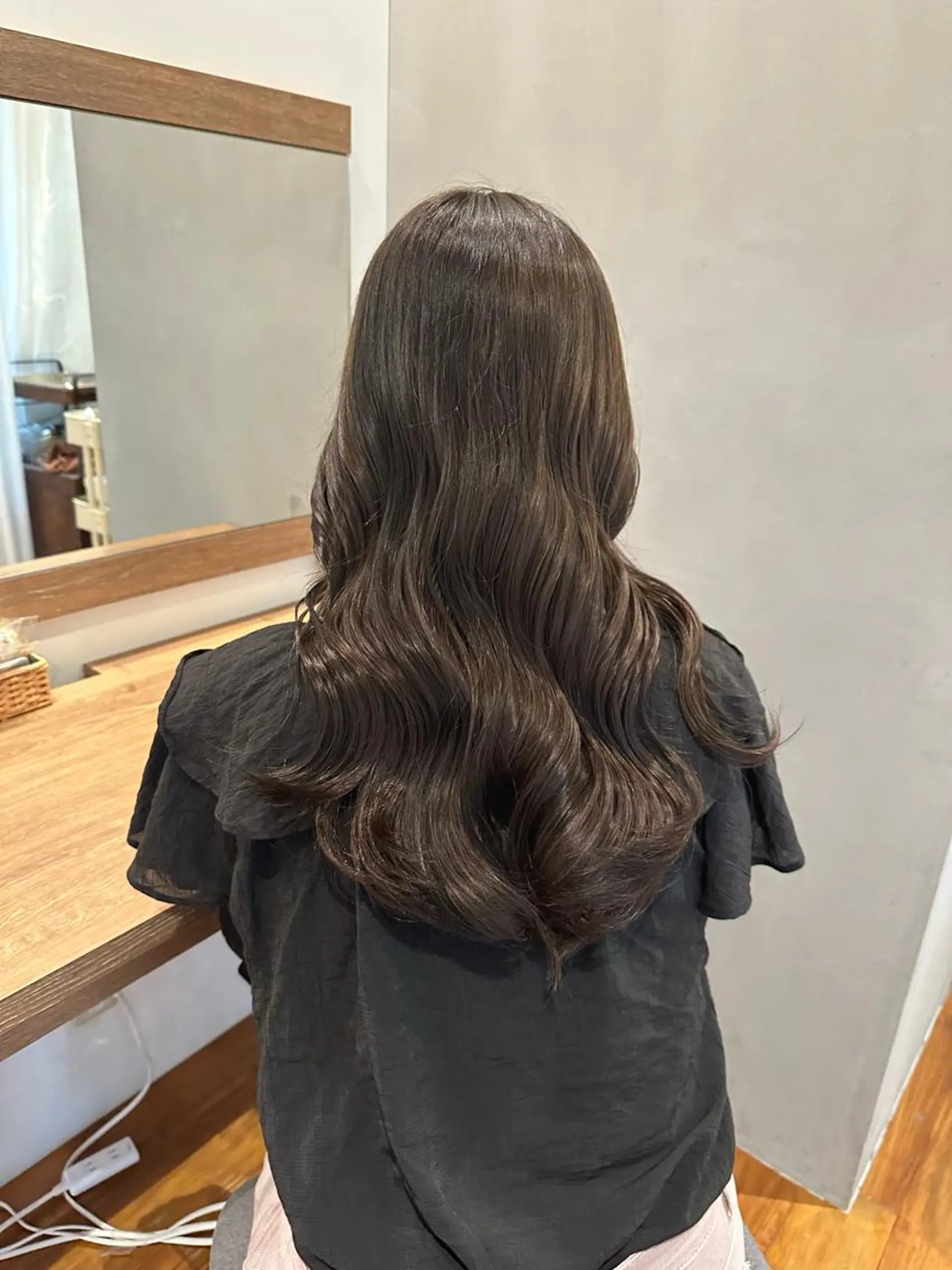 セミロング トリートメント ヘアカラー ハタケナカ コトネのヘアスタイル