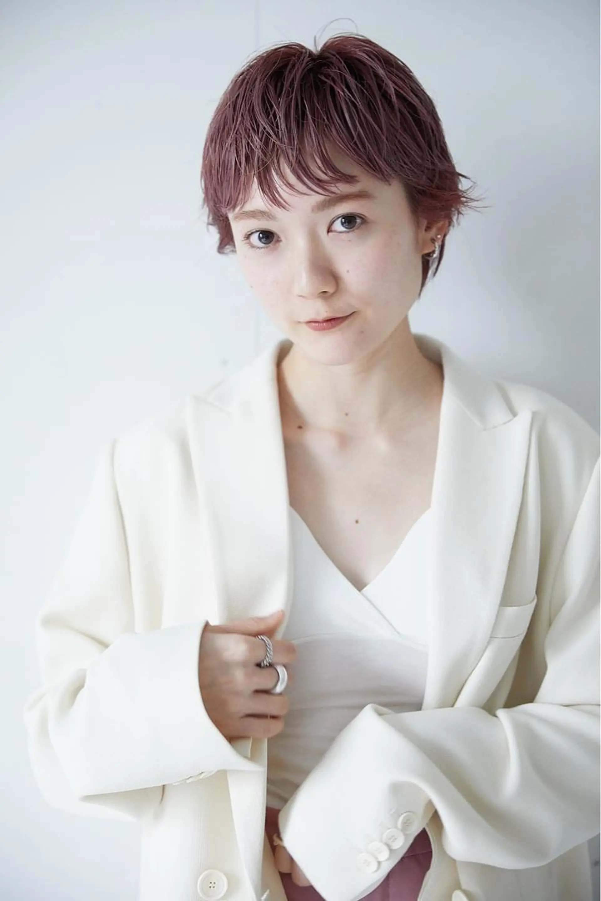 ショート カラー パーマ ヘアアレンジ マツエク・マツパ SUZUNO🤎ボブ レイヤー🫧顔周りのヘアスタイル