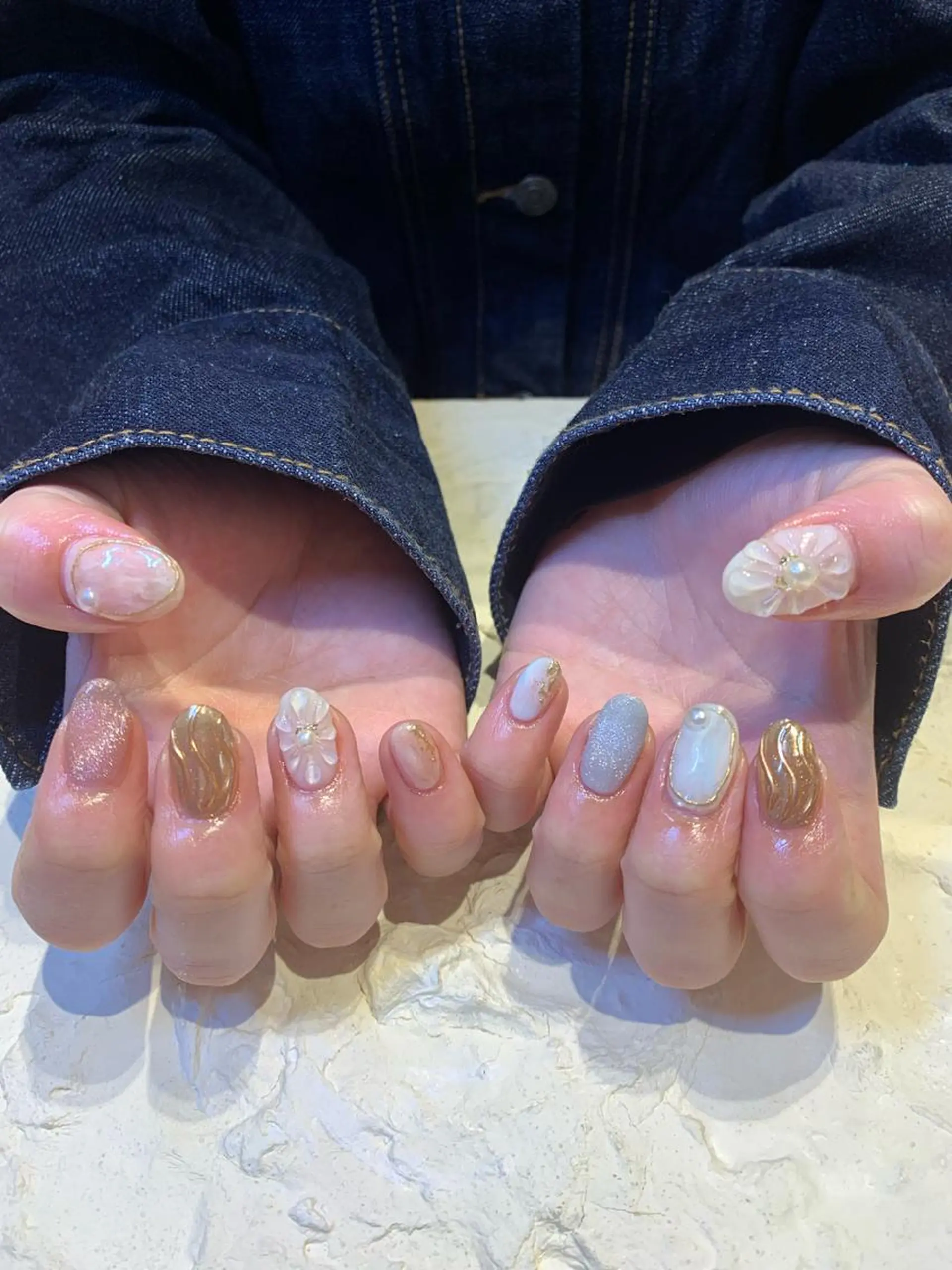 ネイル ぷっくりネイル マキノ ユイのネイルデザイン