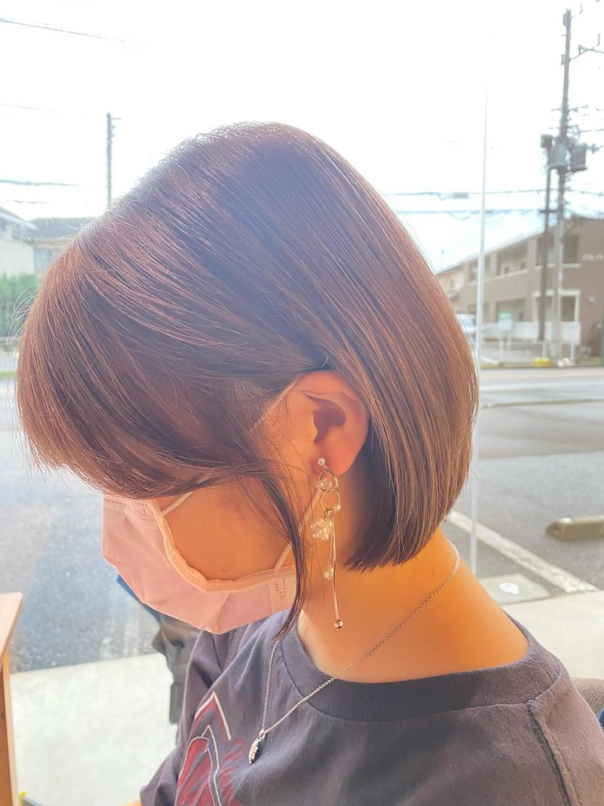 ショート ボブ カット 斎藤 仁のヘアスタイル