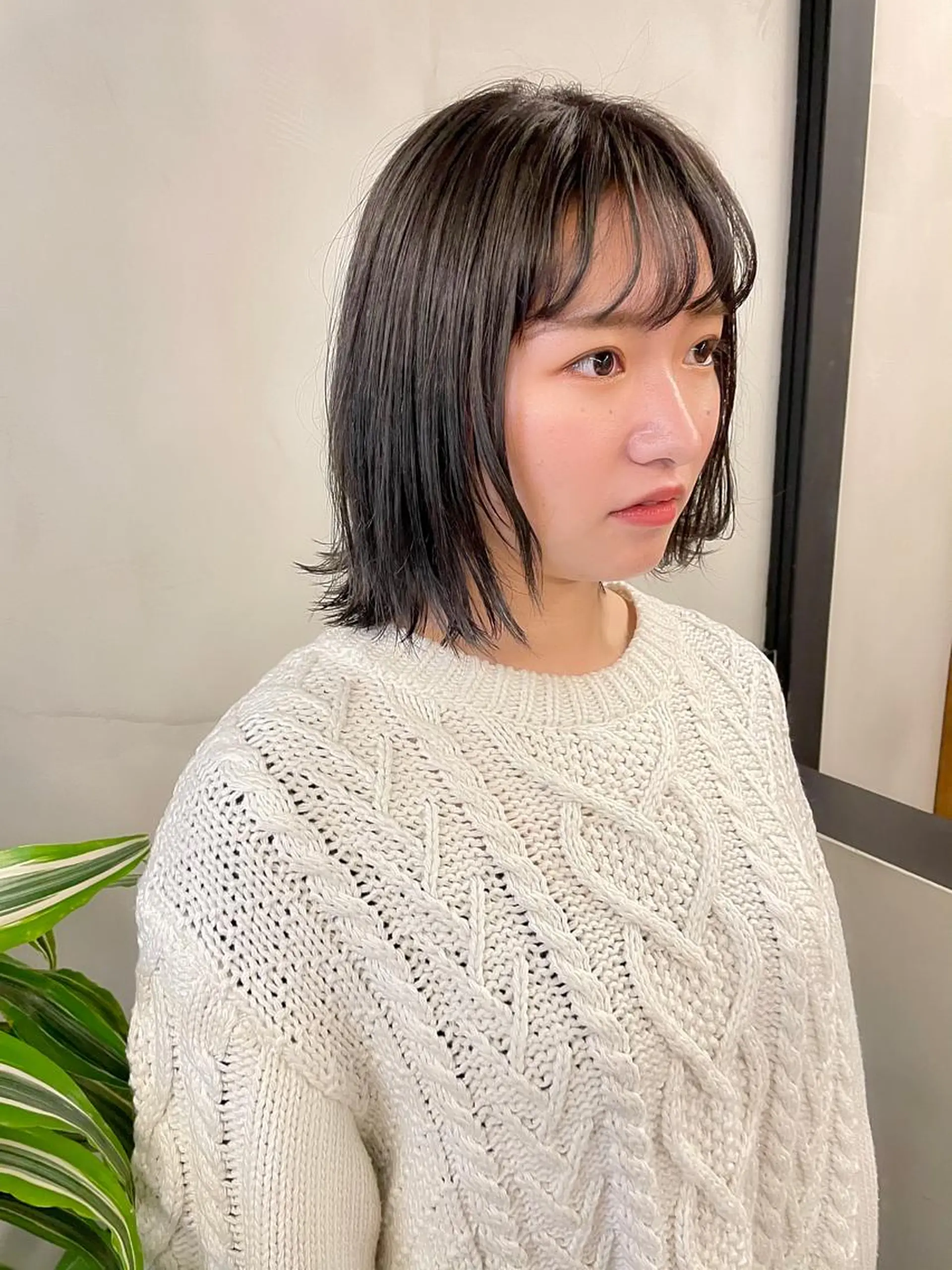 ミディアム カラー パーマ ベージュカラー tatsumi/ボブ ウルフ/レイヤーのヘアスタイル