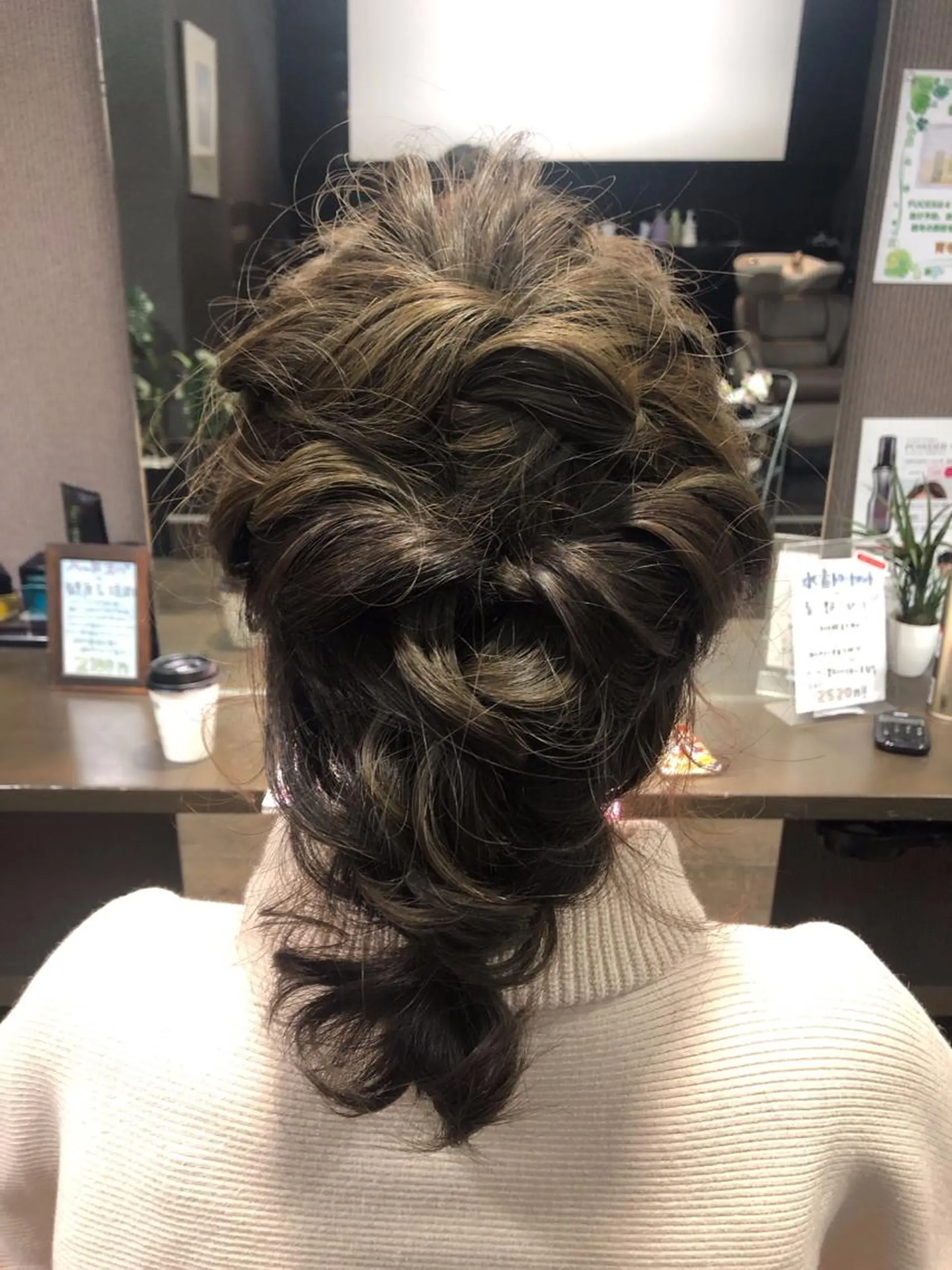 セミロング ヘアアレンジ ヘアセット pep natsumiのヘアスタイル