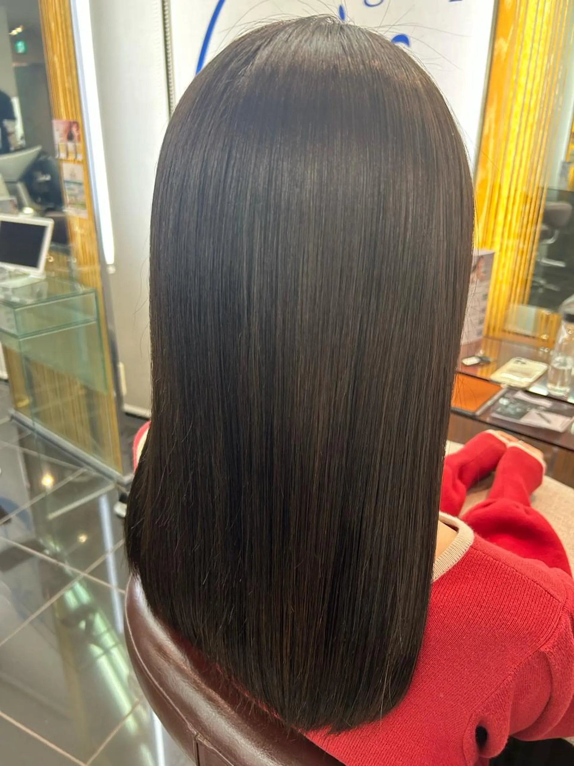 セミロング アッシュ アッシュブラック 🌸加藤 彩🌸のヘアスタイル