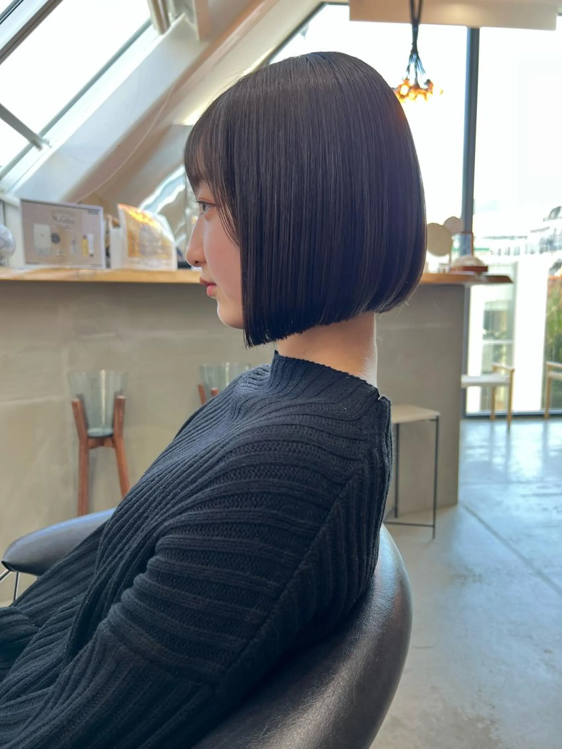 ショート カラー 縮毛矯正×艶髪カラー 髪質改善/三ツ木のヘアスタイル
