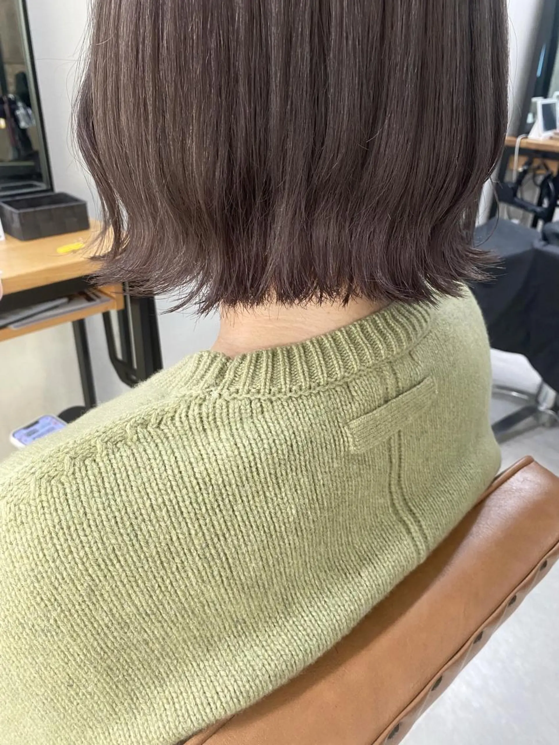 ミディアム カラー ヘアアレンジ 🌷FUKA🌷 まろやかハイトーンのヘアスタイル