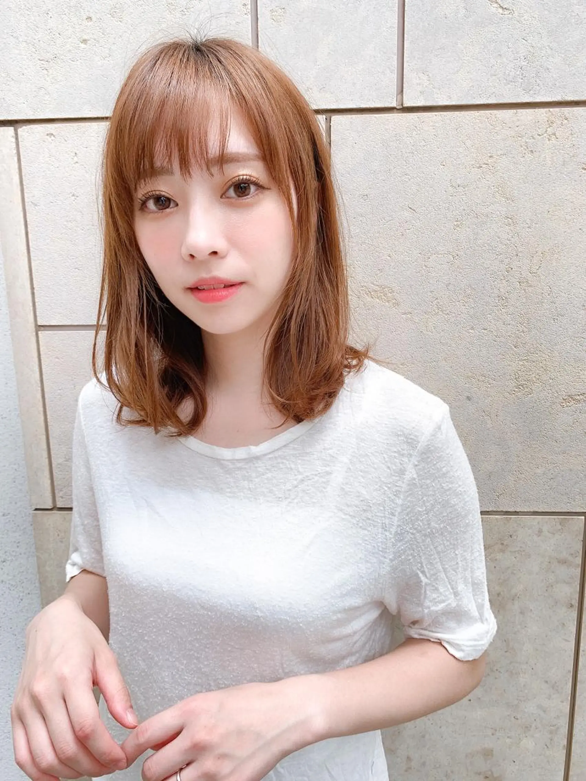 ミディアム カラー 髪質改善縮毛矯正✨ ナリタユウヤのヘアスタイル
