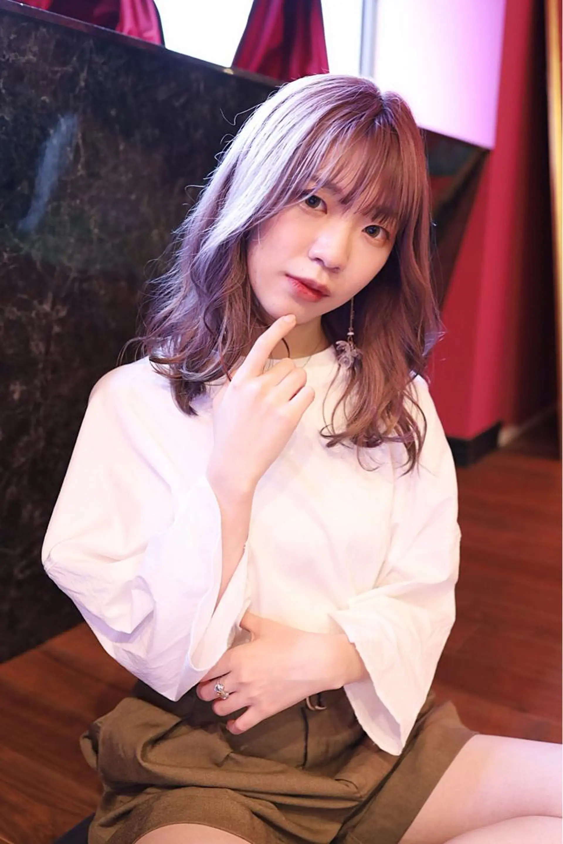 セミロング カラー ヘアアレンジ カット ヘアカラー トリートメント トレンドヘア🩶 艶髪🩶yoshiのヘアスタイル