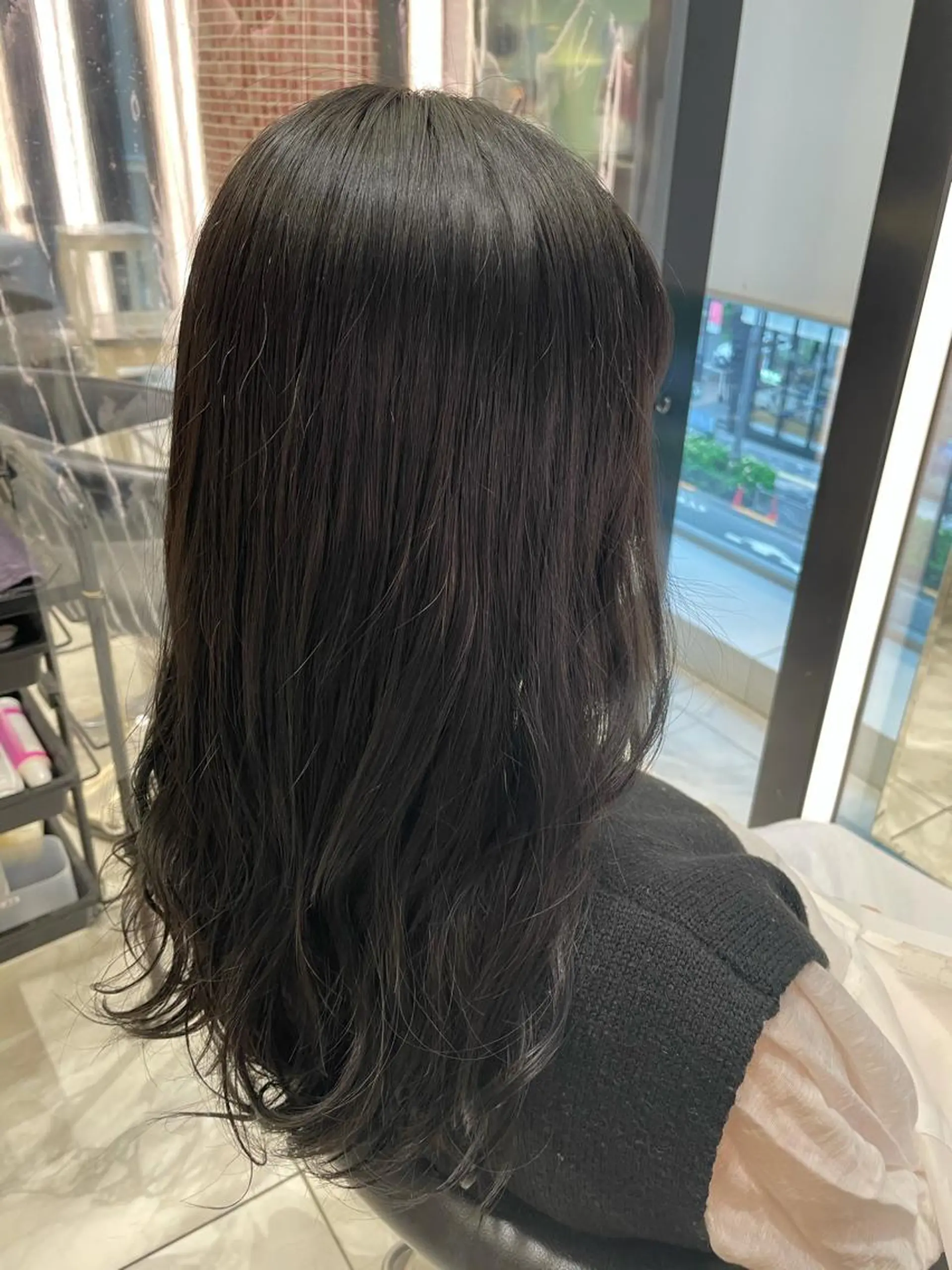 ロング 韓国風パーマ/ヘア セット/店長みづきのヘアスタイル