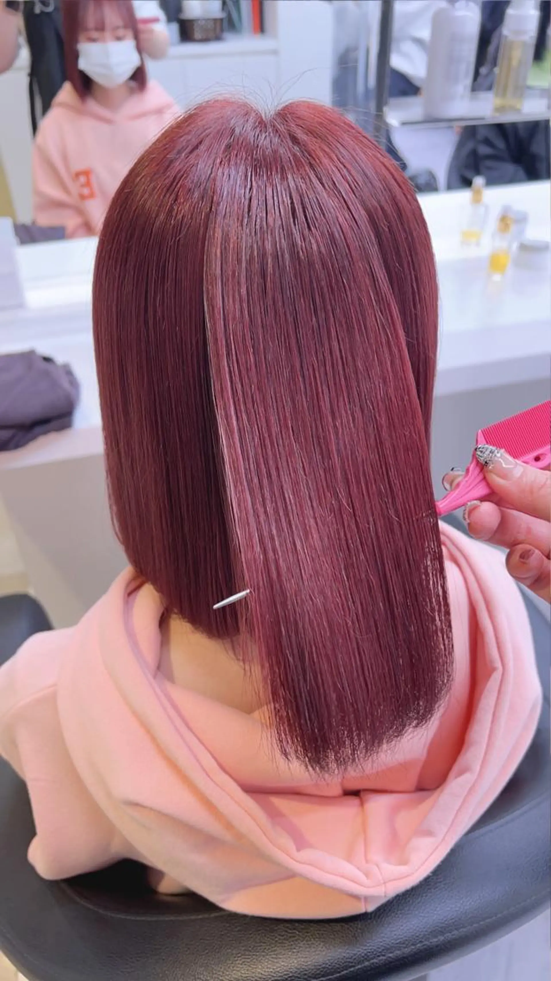 セミロング 💖札幌カラー 指名No.1💖玲奈のヘアスタイル