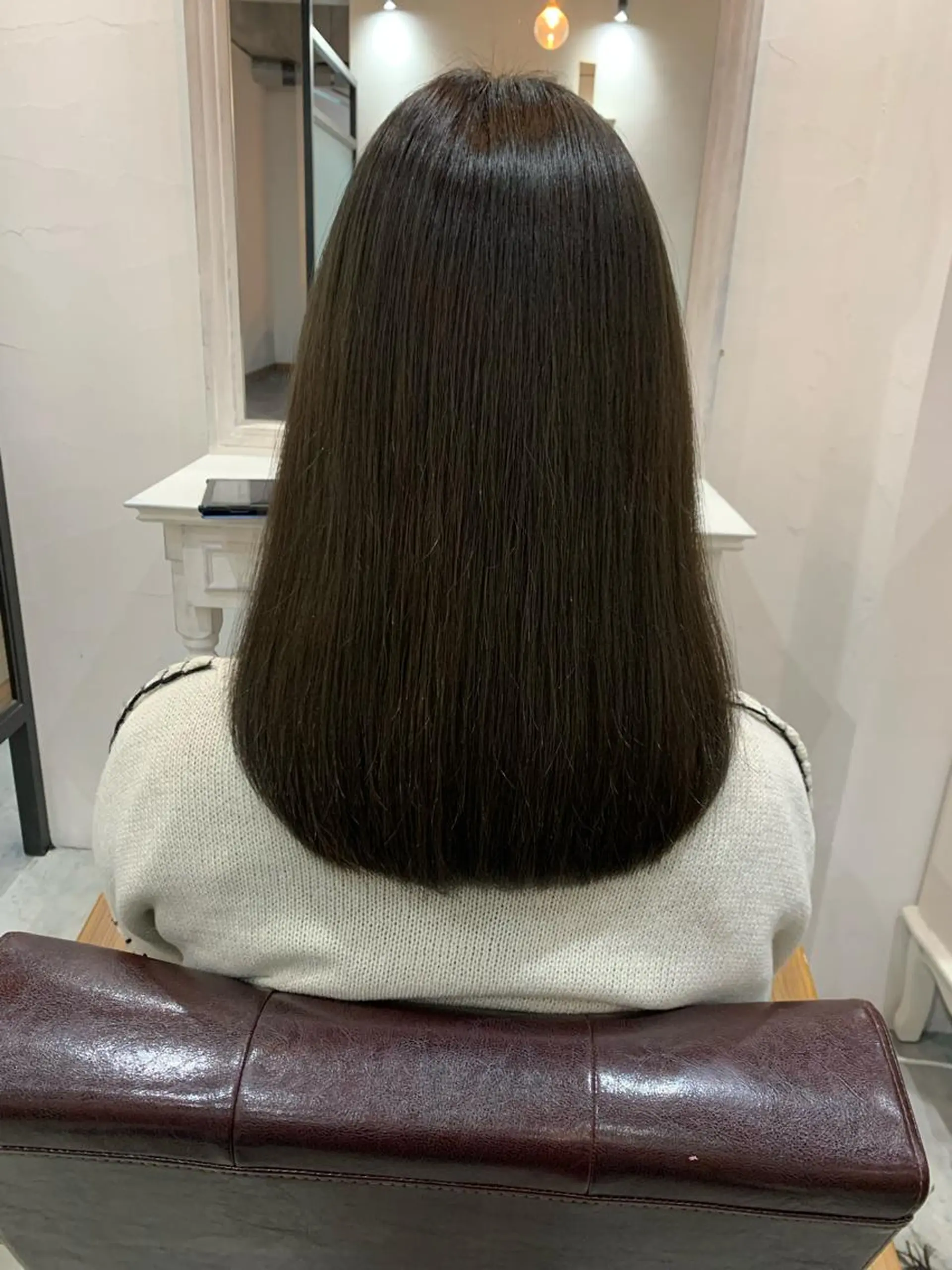 ミディアム カラー ヘアアレンジ カット ヘアカラー トリートメント kei/透明感カラー /ベージュ/インナーのヘアスタイル