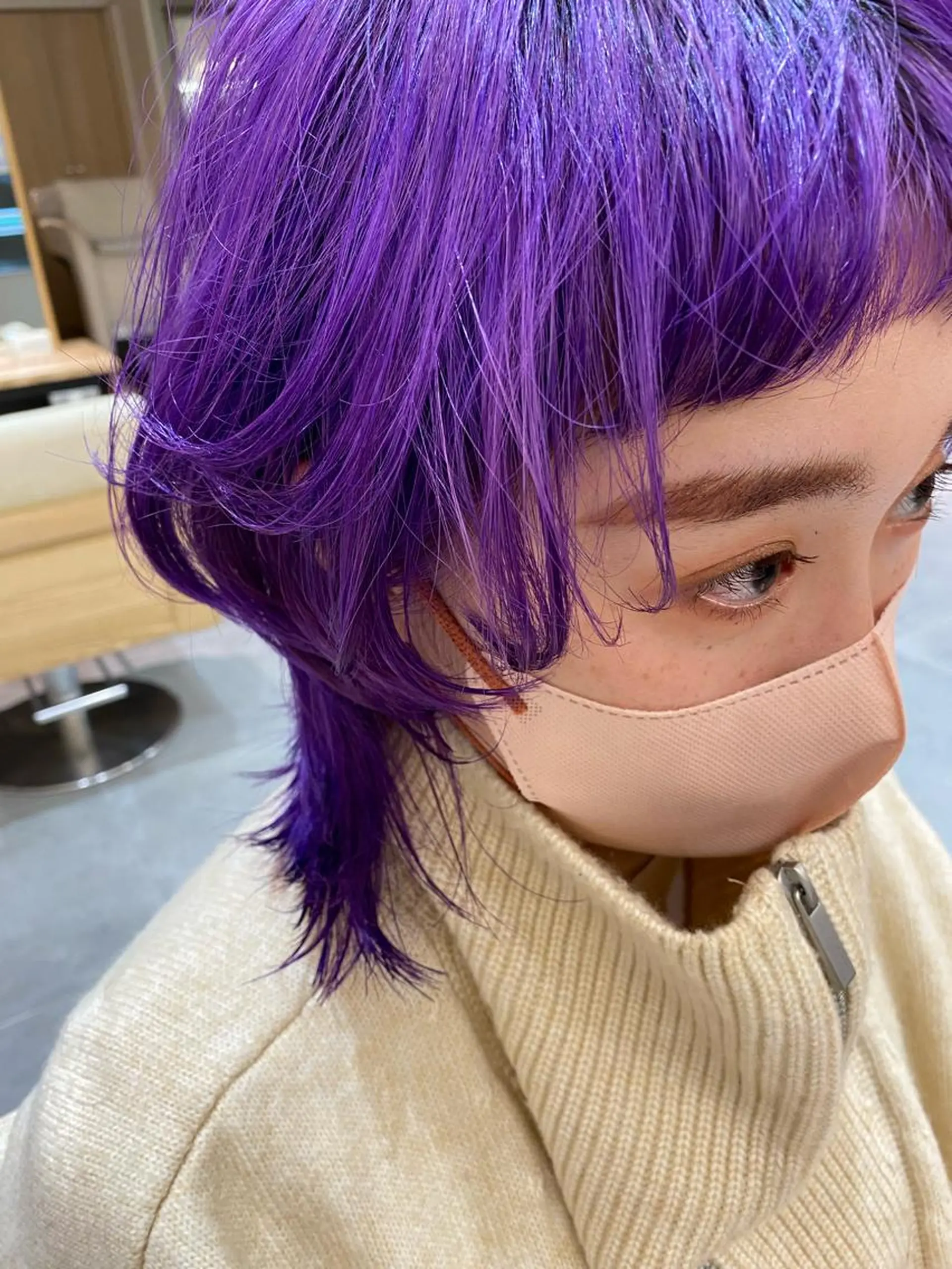 ミディアム ヒラカホ/ ブリーチ/似合わせのヘアスタイル