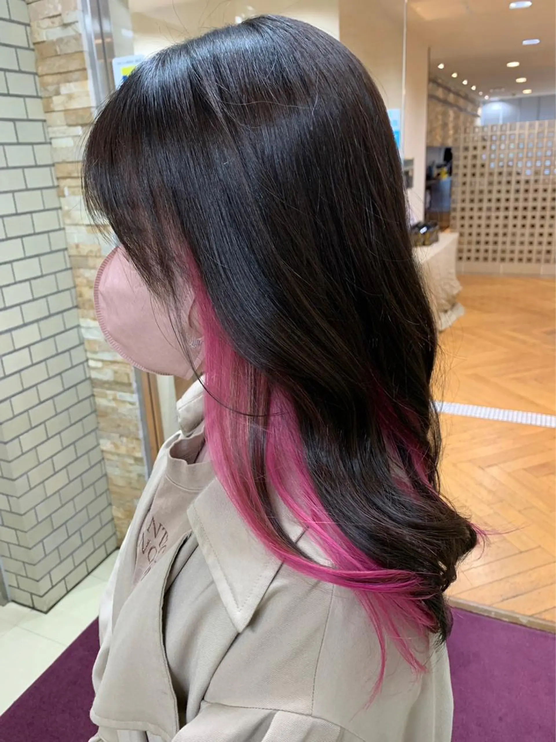 セミロング カラー 篠崎 太希のヘアスタイル