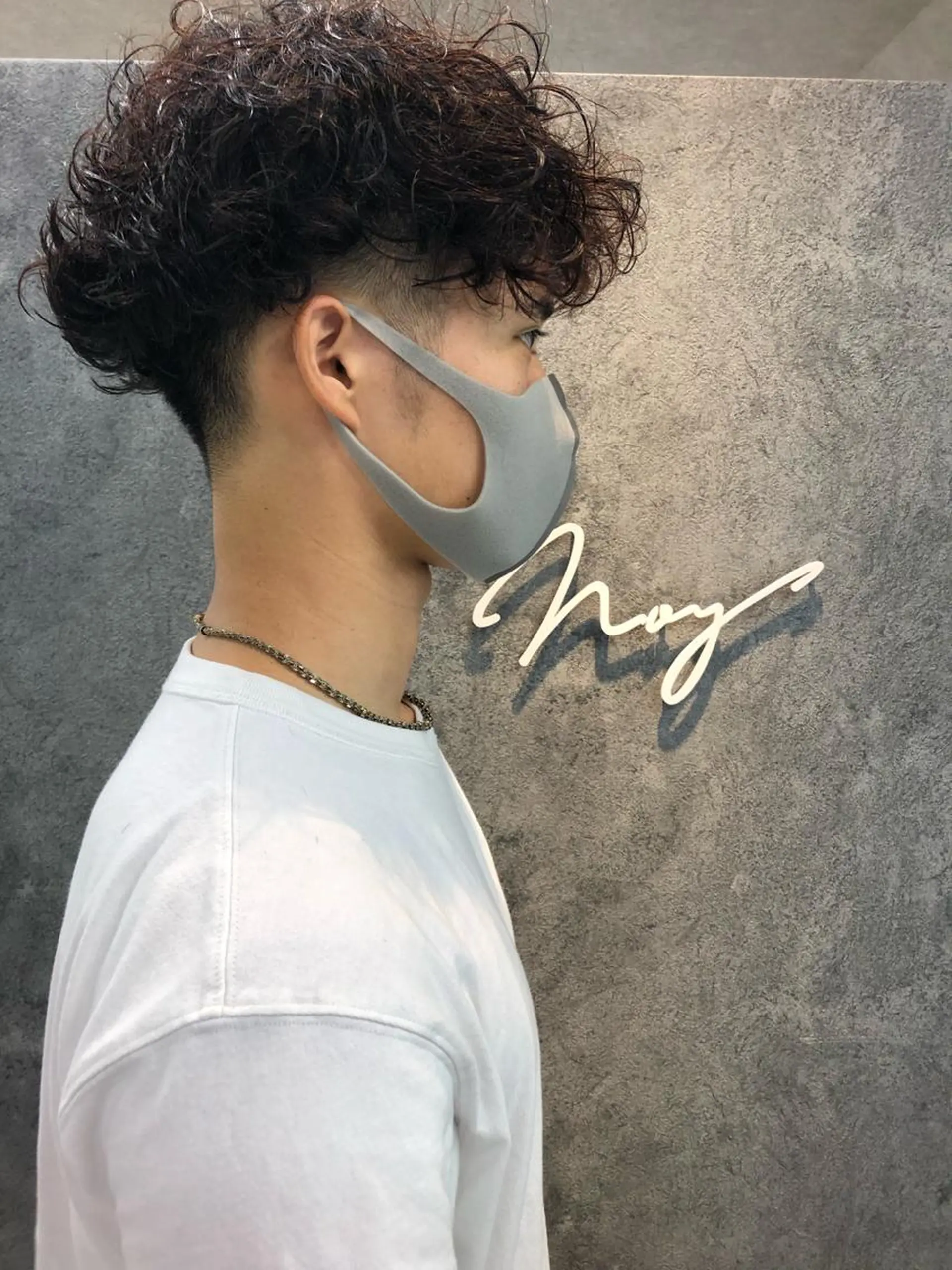 メンズ メンズパーマ ツーブロック カット パーマ トリートメント Noy所属・Noyヨシモト ヒロトのヘアスタイル