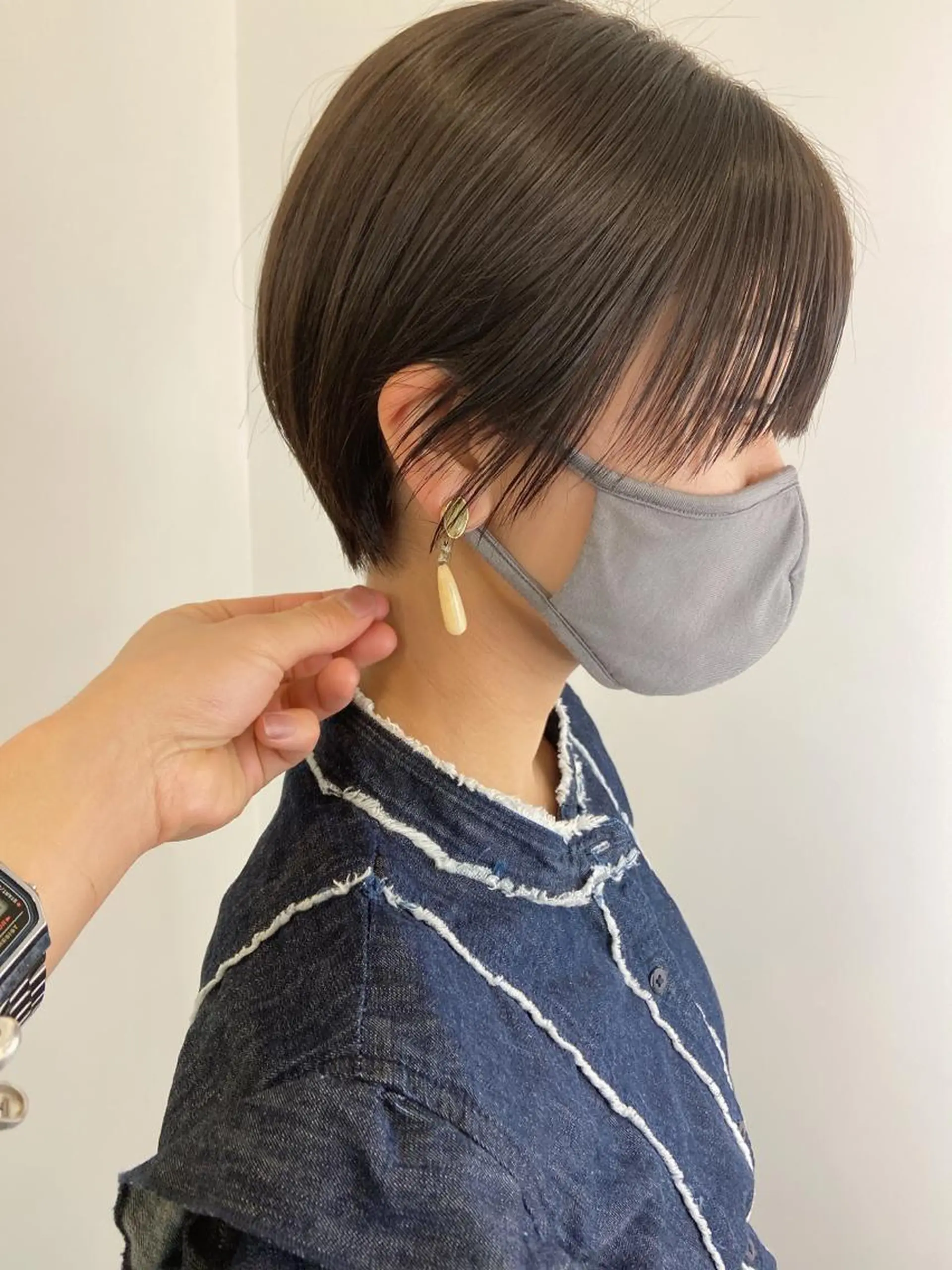 ショート カラー パーマ ヘアアレンジ メンズ キッズ ネイル マツエク・マツパ ショート/ボブ /パーマ🌿柏原良亮のヘアスタイル