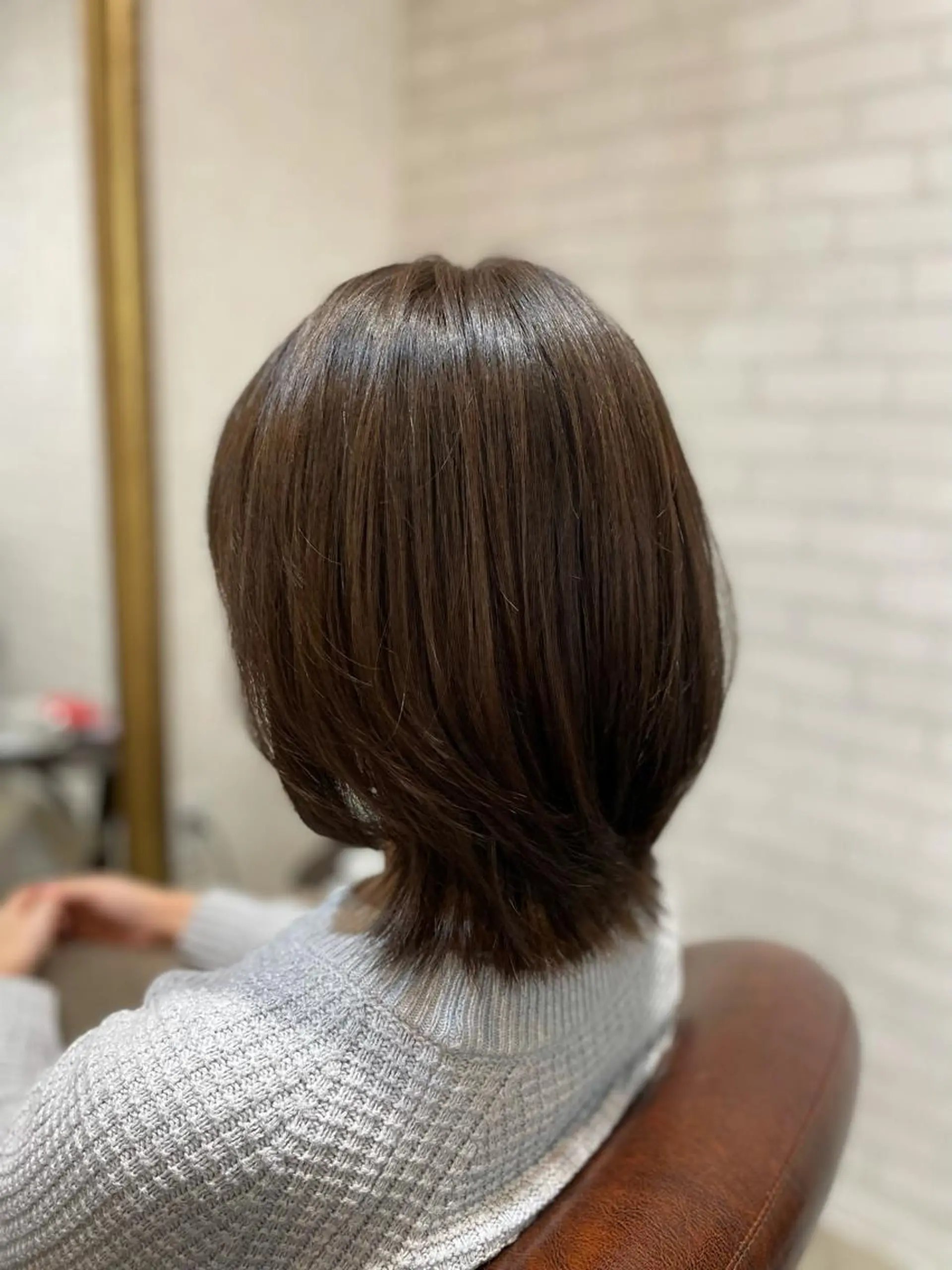 ミディアム カット ヘアカラー トリートメント Lusso店長 千崎慎介のヘアスタイル