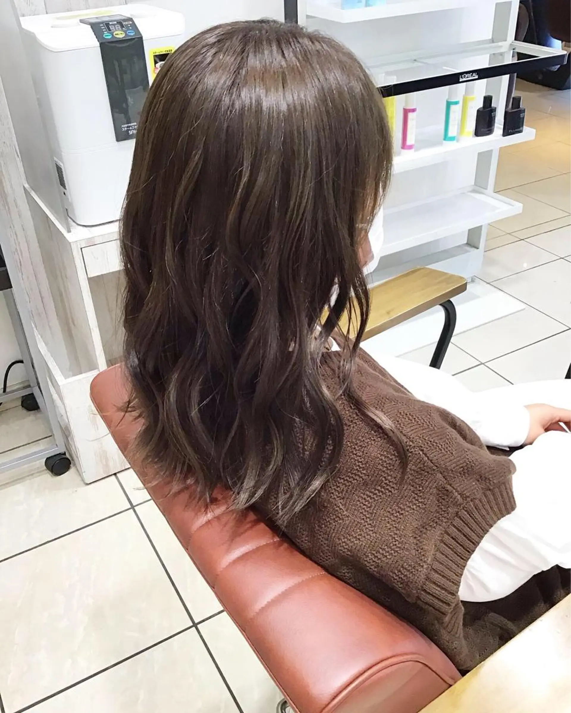 ミディアム カラー アッシュ ブリーチ ラベンダーカラー ブリーチなしカラー GranCieux 水戸/まつパ🧡黒柳の眉毛・アイブロウイメージ