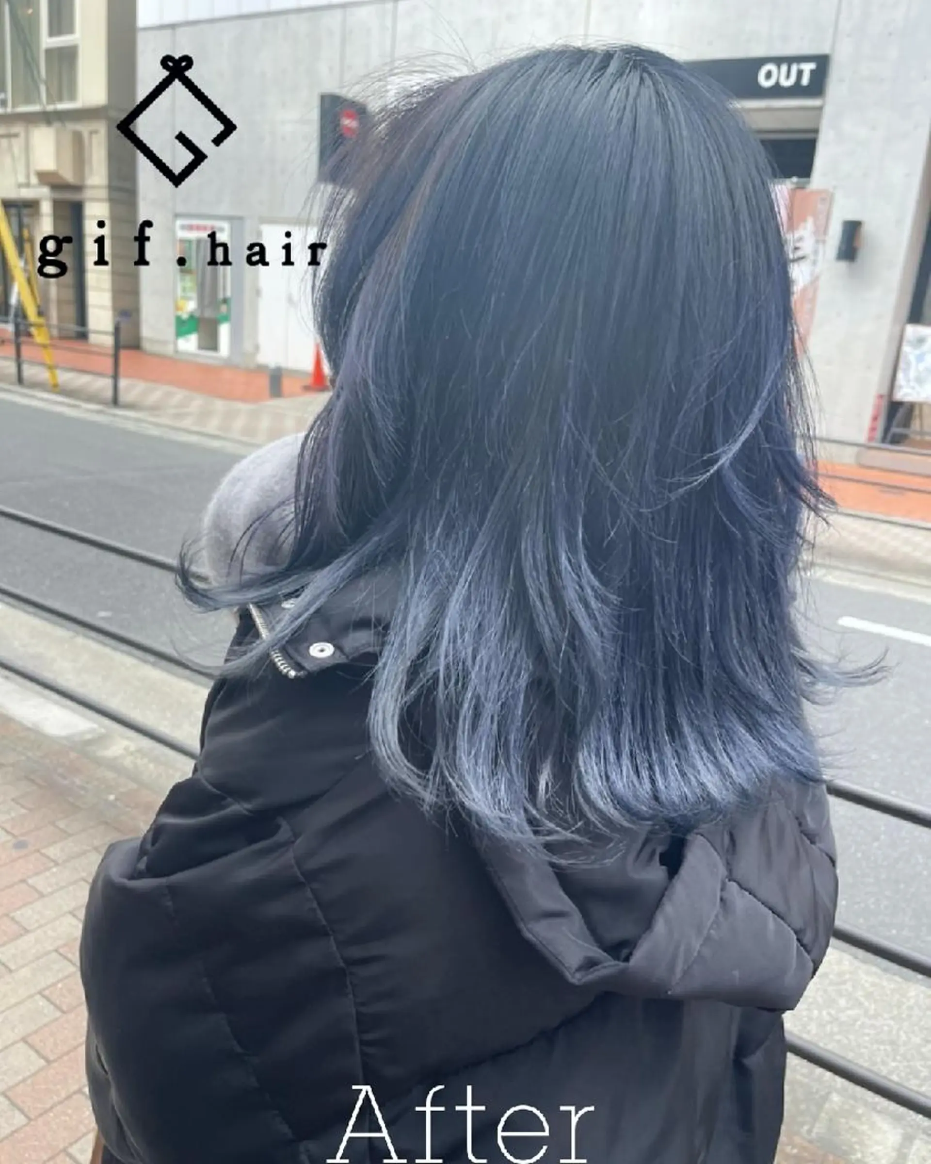 カラー セミロング 髪質改善ストレート Kantaのヘアスタイル