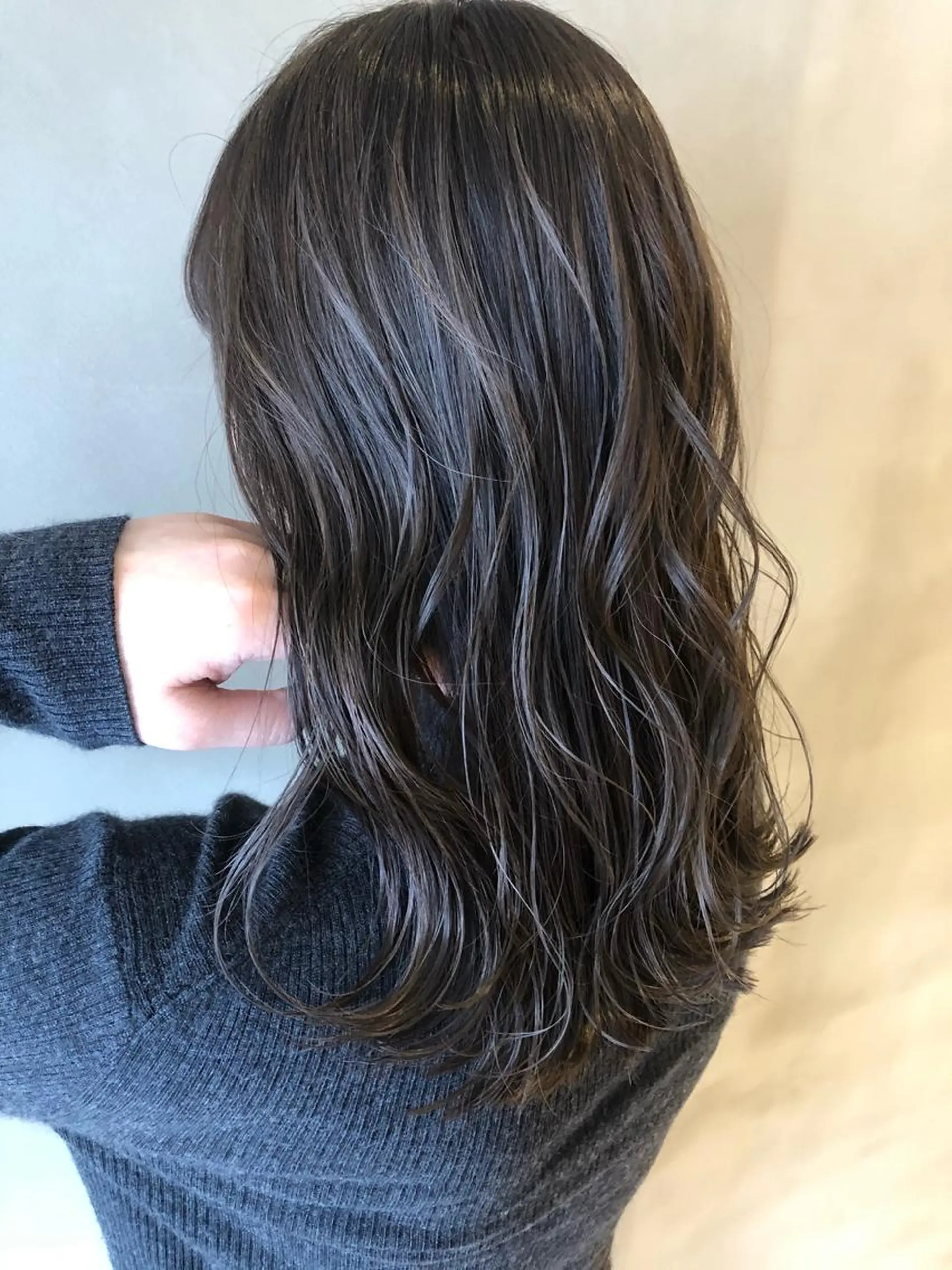 セミロング セミロングパーマ アッシュ ボブ エクステ 外国人風カラー 夜23時まで予約🉑 reverieあきらのヘアスタイル