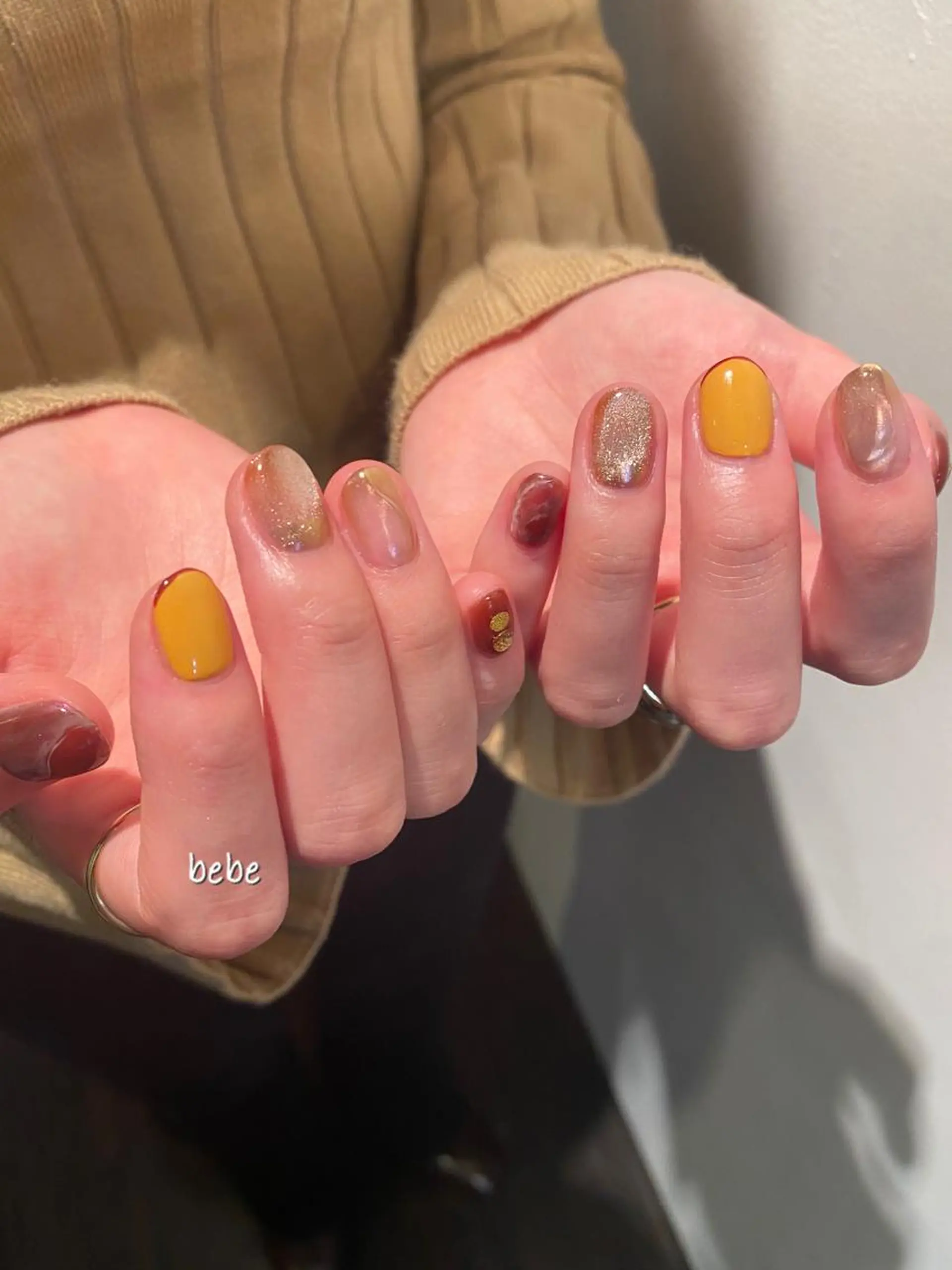 ネイル 成人式 ニュアンスネイル ハンドネイル Ann nailのネイルデザイン