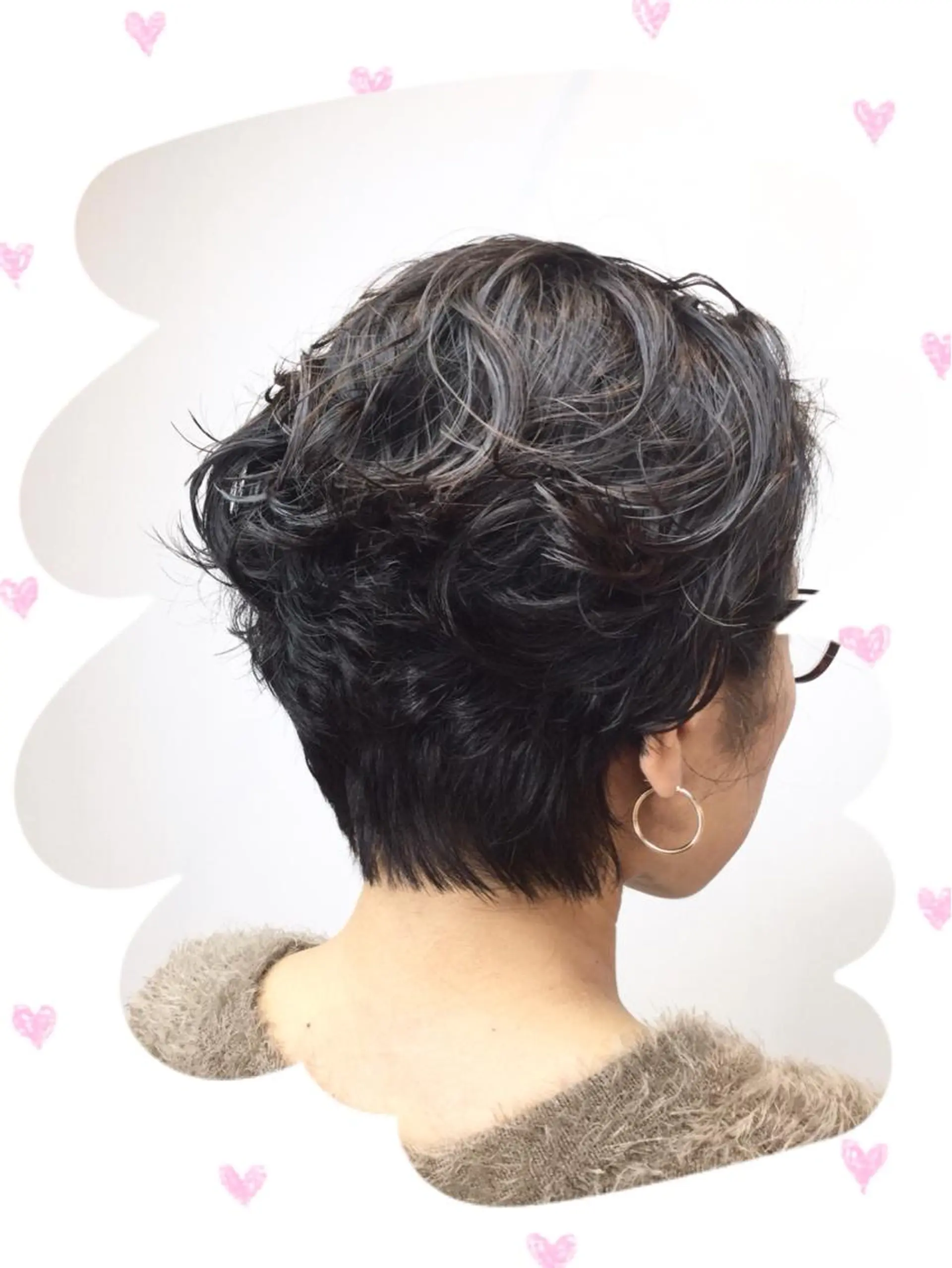 ショート カラー パーマ Annon プライベートサロンのヘアスタイル