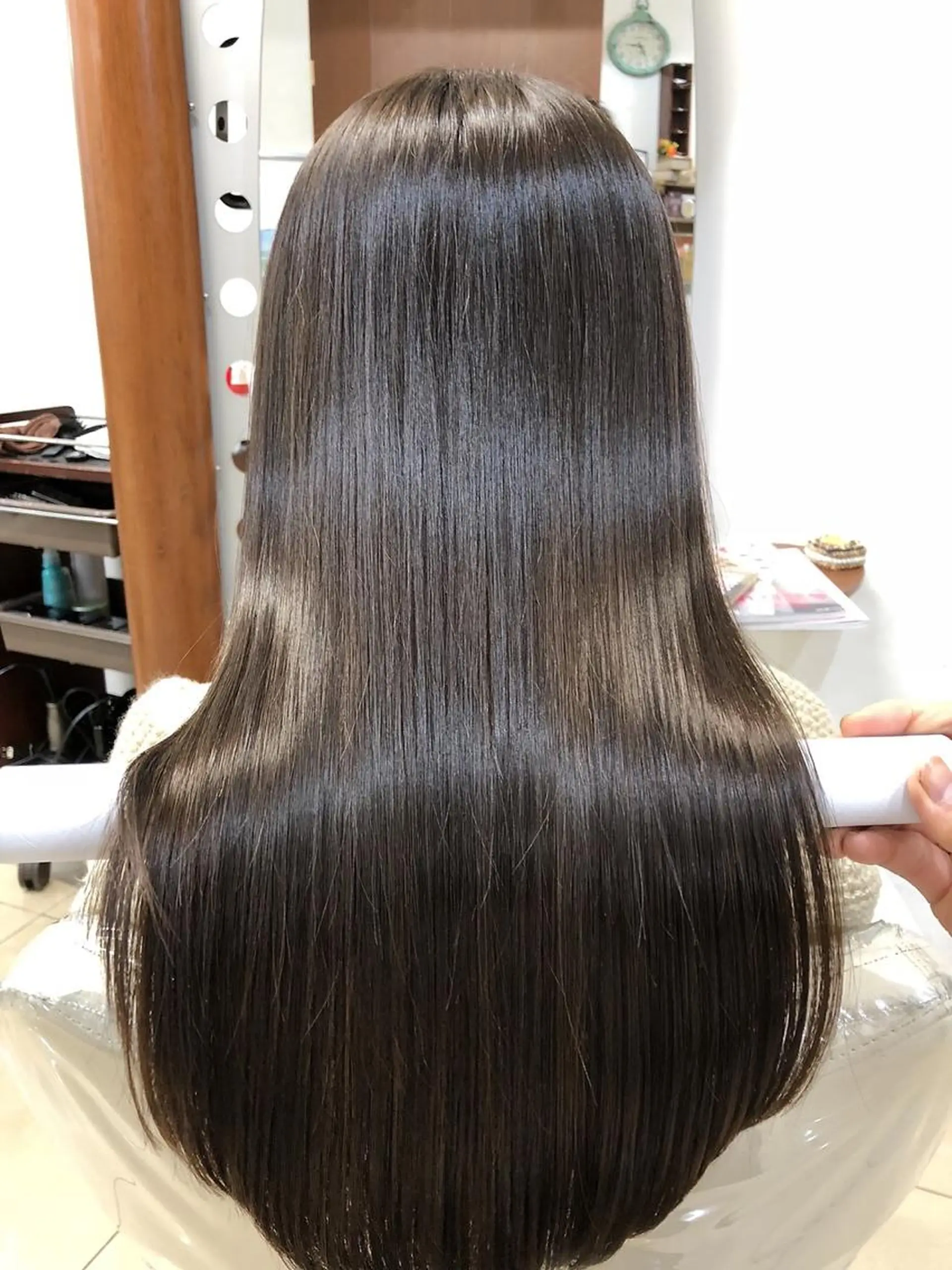 ロング パーマ カット 縮毛矯正 トリートメント 縮毛矯正/髪質改善 /韓国風　山川春輝のヘアスタイル