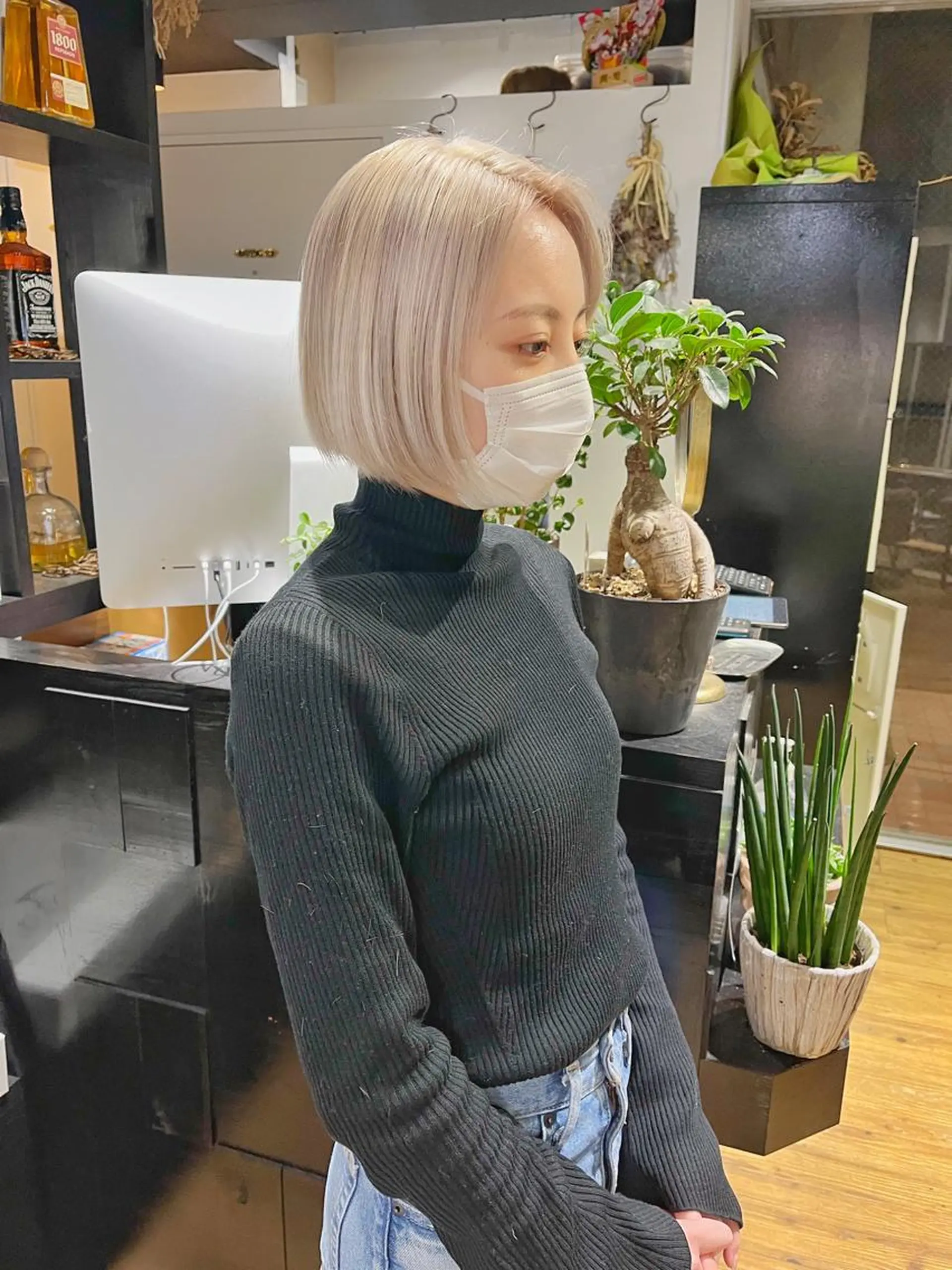 ショート カット ヘアカラー ハイトーンNo.1✨ パーマ✨イマイタツヤのヘアスタイル