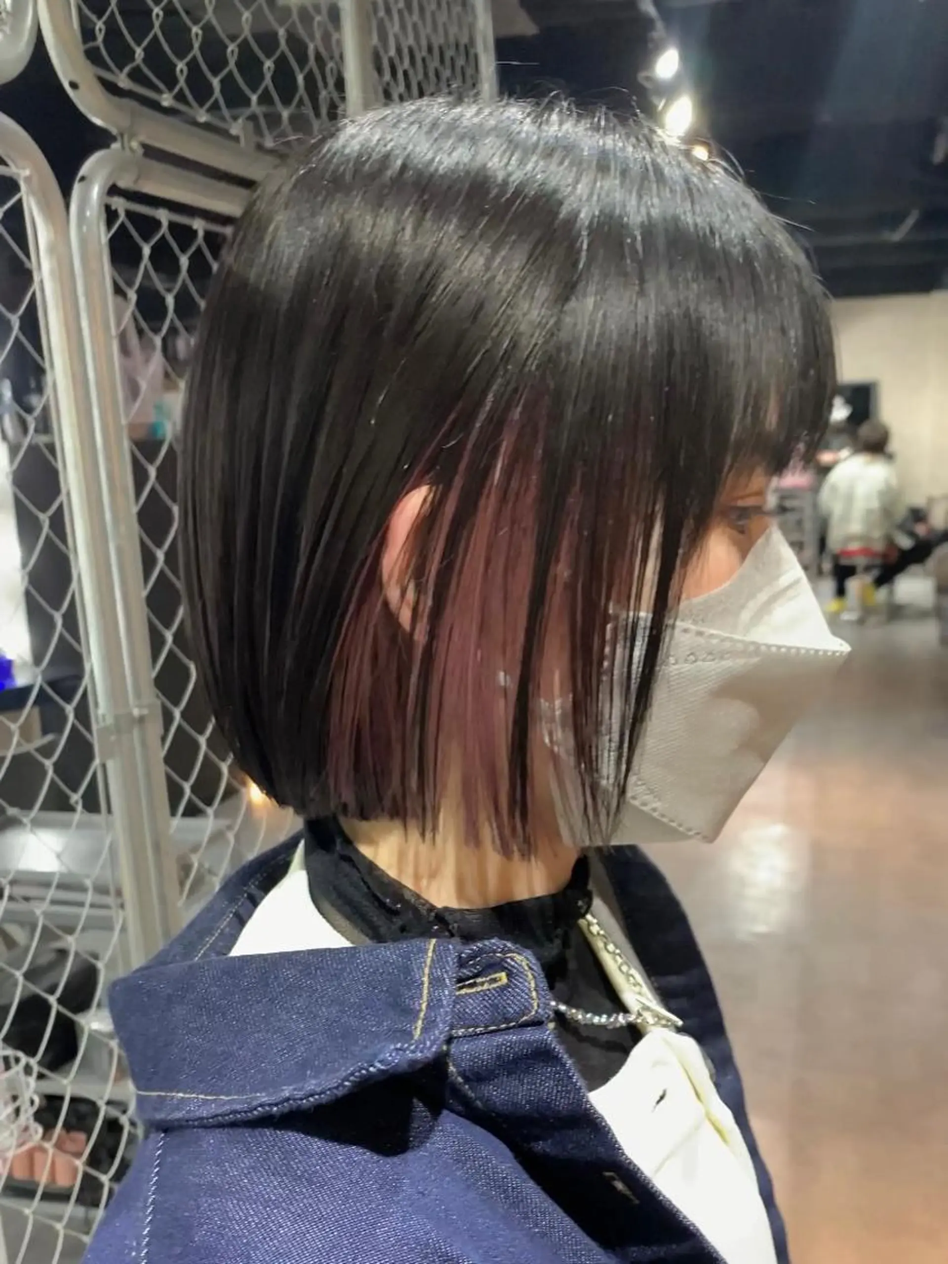 ショート カラー ピンクカラー ボブ B E C H I C O〔べち子〕のヘアスタイル