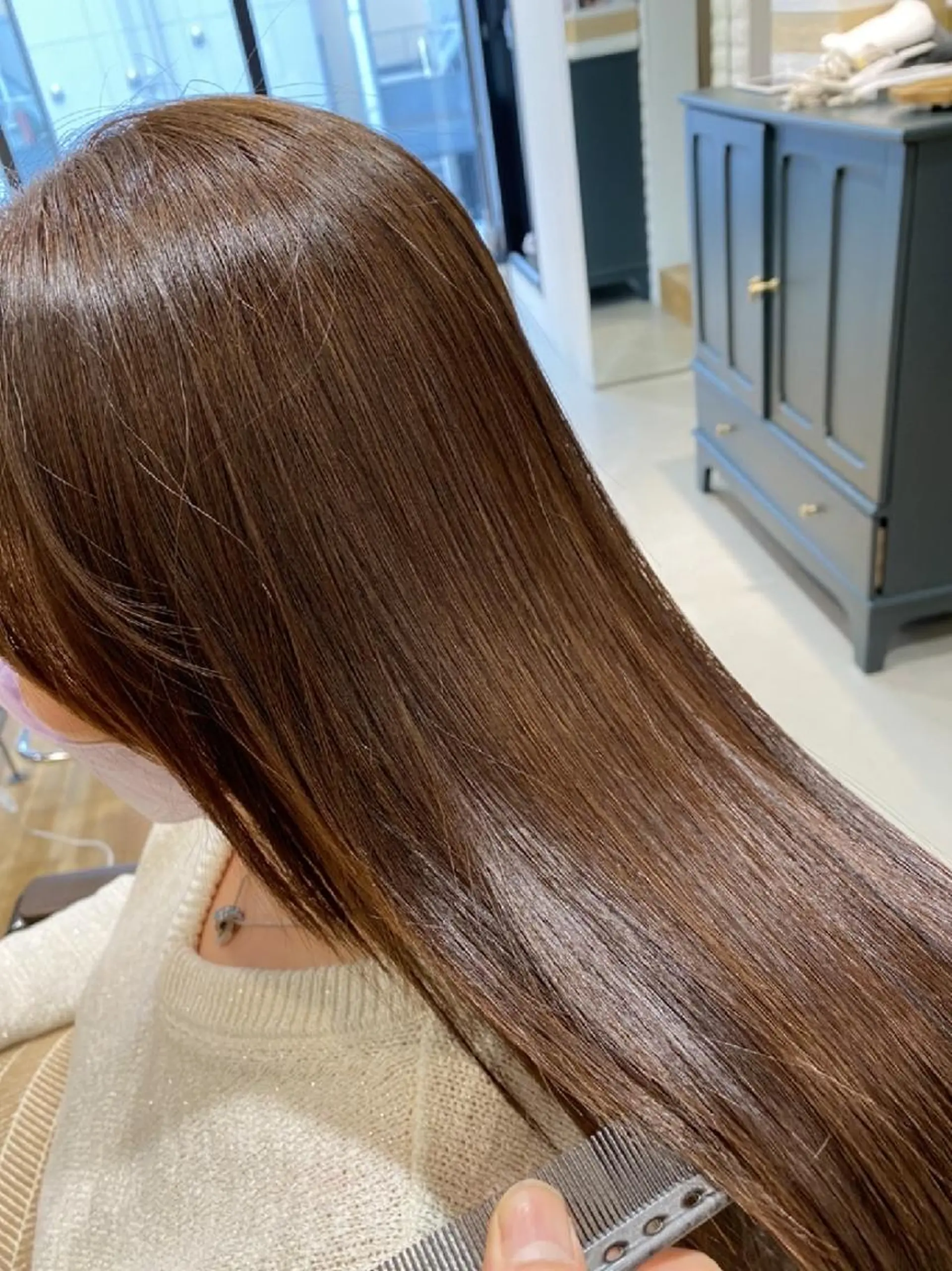 ロング トリートメント 深夜まで営業中‼️ レム髪質改善のヘアスタイル