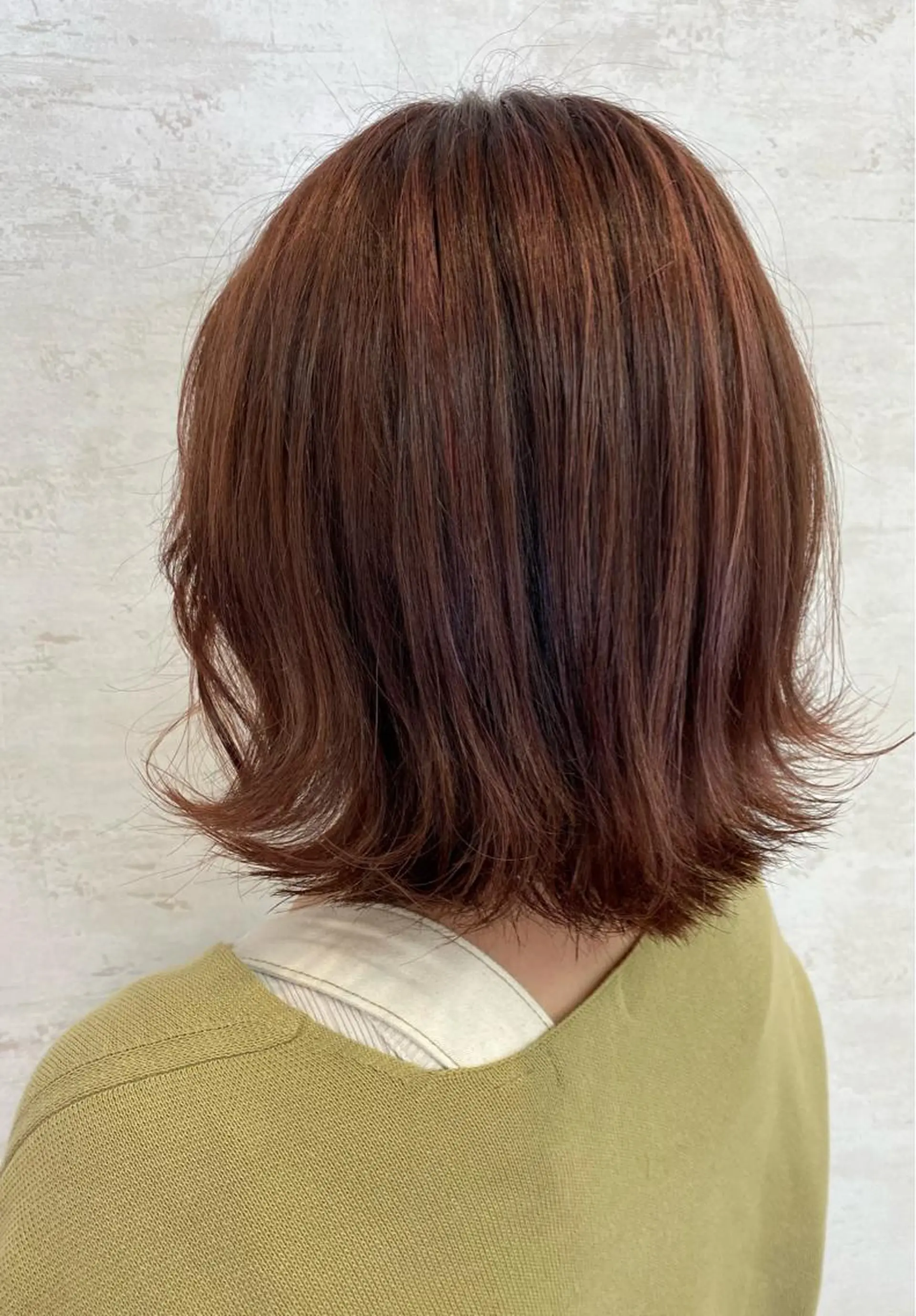 ミディアム カラー ブラウンカラー ハイライトカラー ピンクカラー ピンクブラウン ハイライト Angelica／ WAKOのヘアスタイル