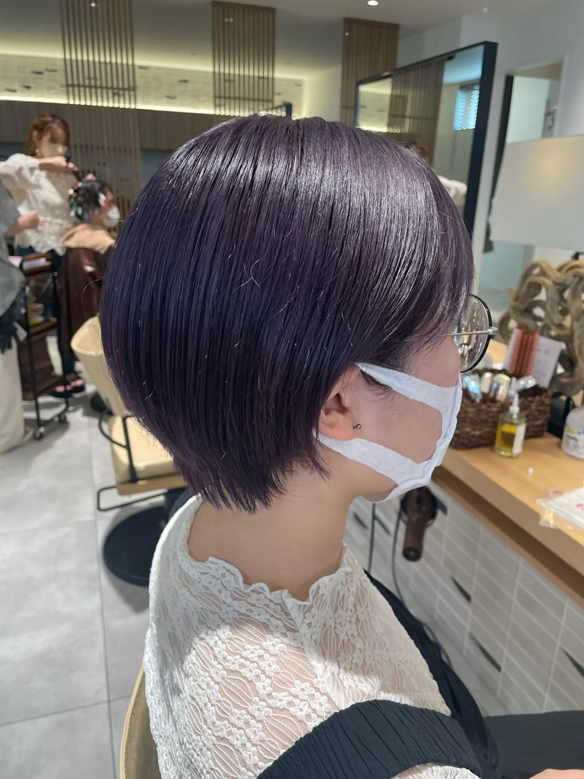 ショート カラー ヘアカラー 高木 櫻のヘアスタイル
