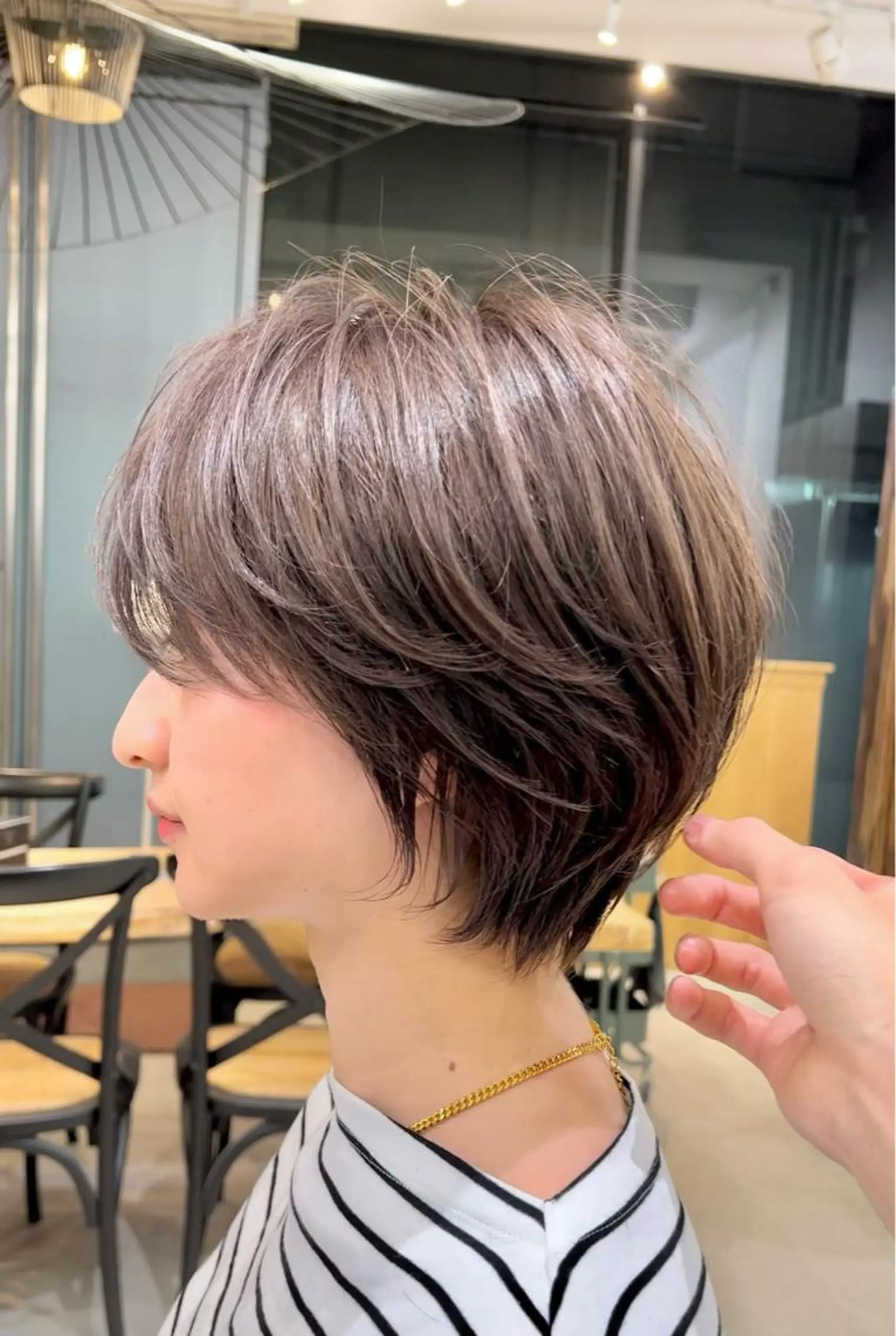 ショート カラー 似合わせカット ショートヘア 🌈銀座、ボブ ショート🌈にっしーのヘアスタイル