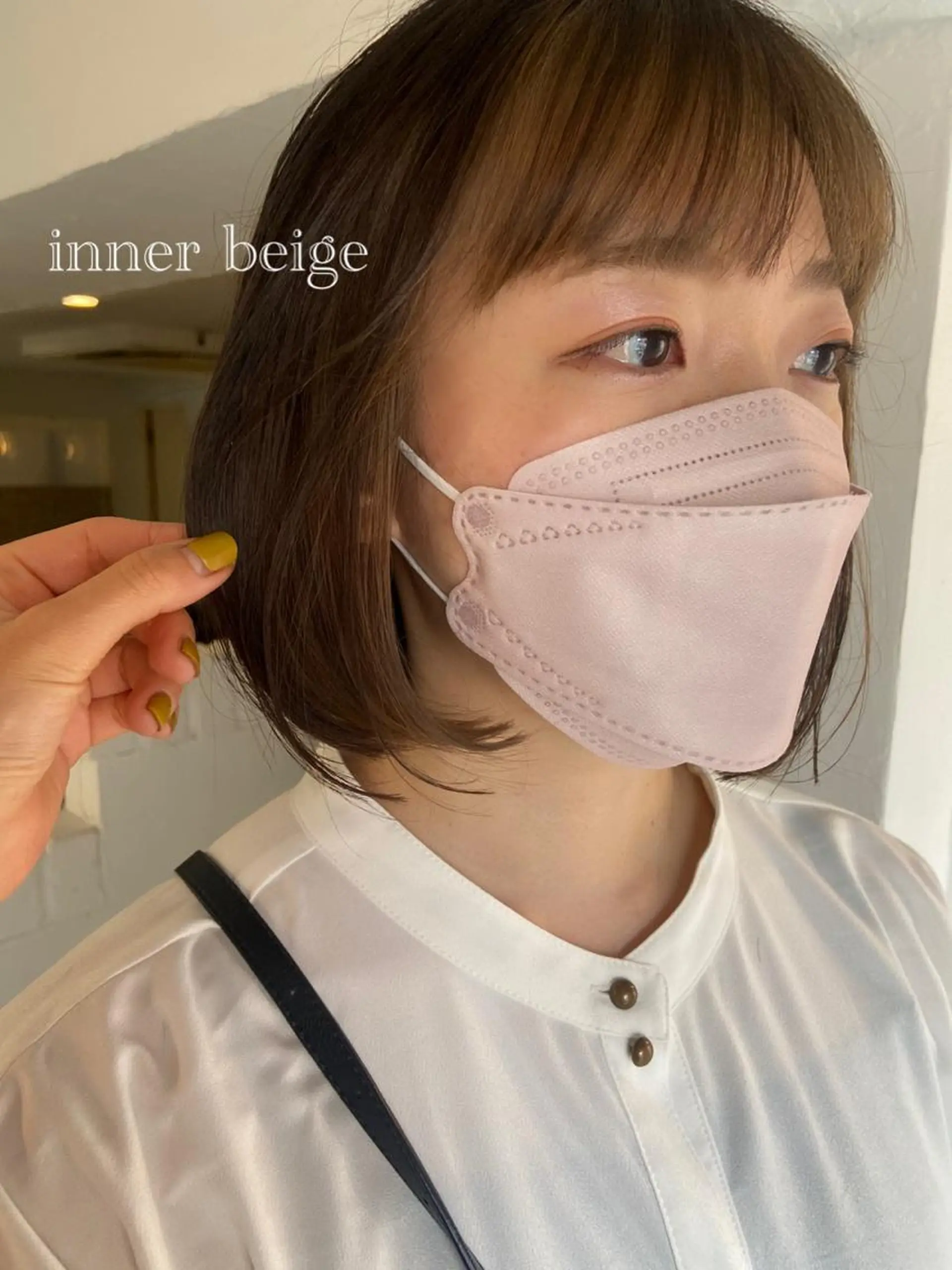 ショート カラー ヘアアレンジ ベージュカラー ブリーチ 透明感カラー ダブルカラー グレージュ ヘッドスパで脳を 整える✨chacoのヘアスタイル