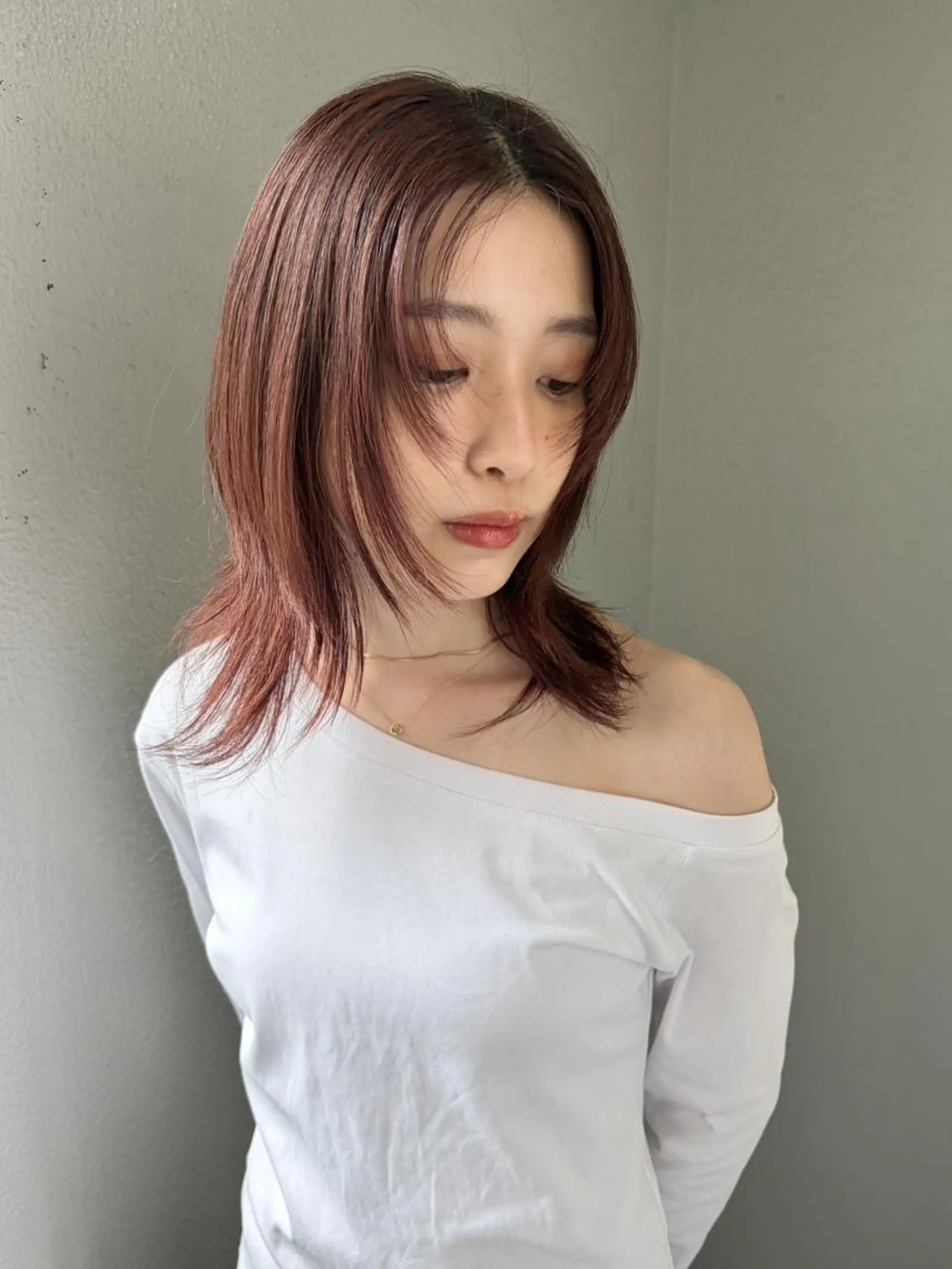 ミディアム カラー カット ヘアカラー トリートメント 🌼U24 ヘアデザインラボのヘアスタイル