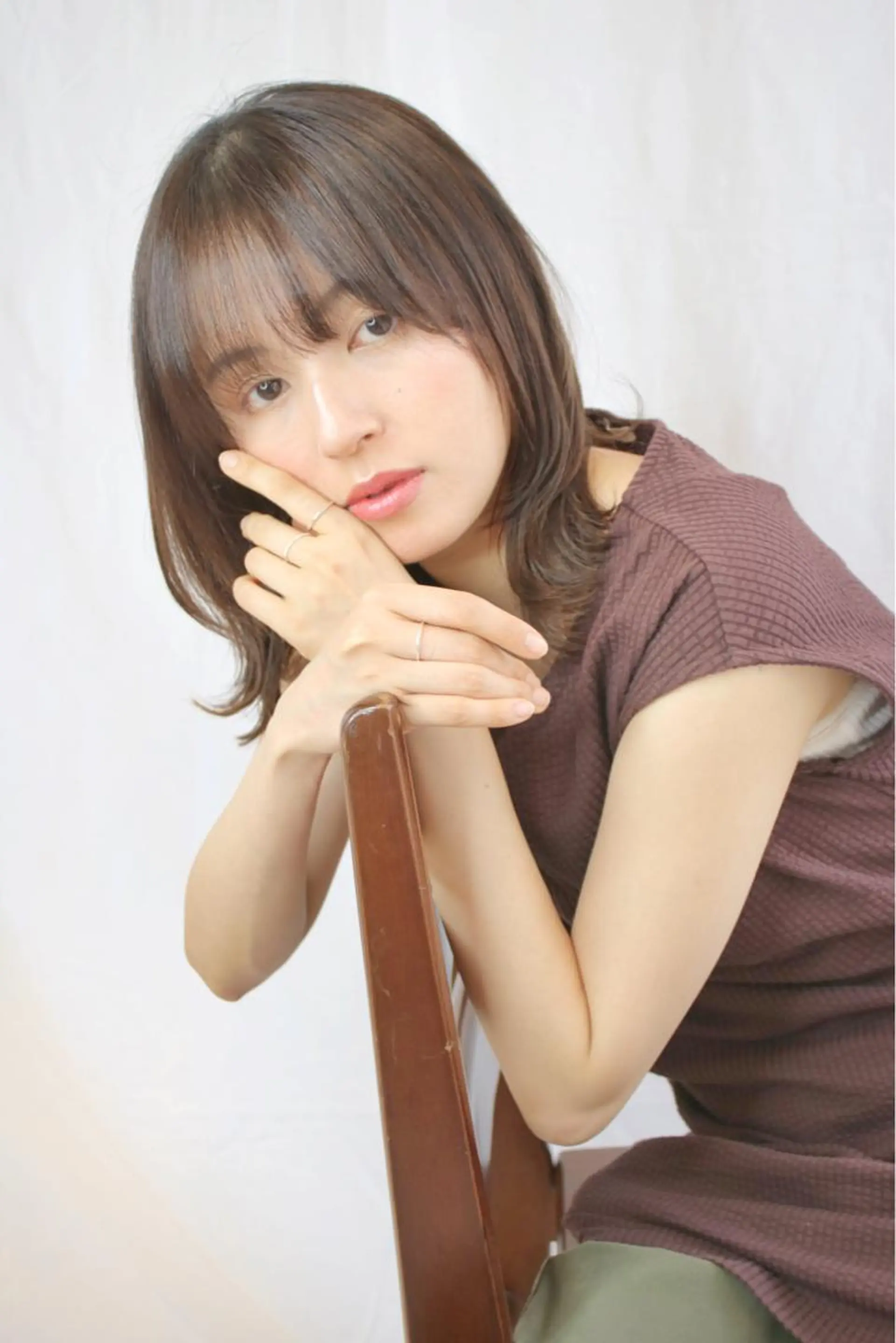 セミロング カラー Elle✂︎ Riinaのヘアスタイル