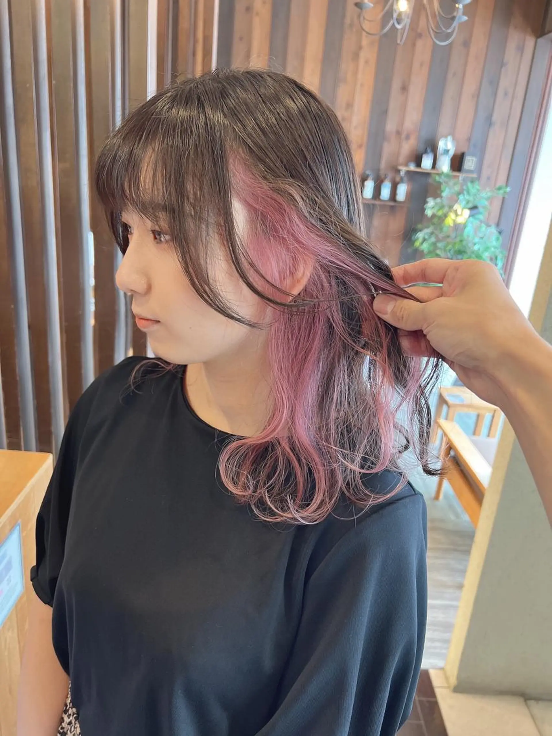 ミディアム カラー ヘアカラー トリートメント 具志 正太のヘアスタイル