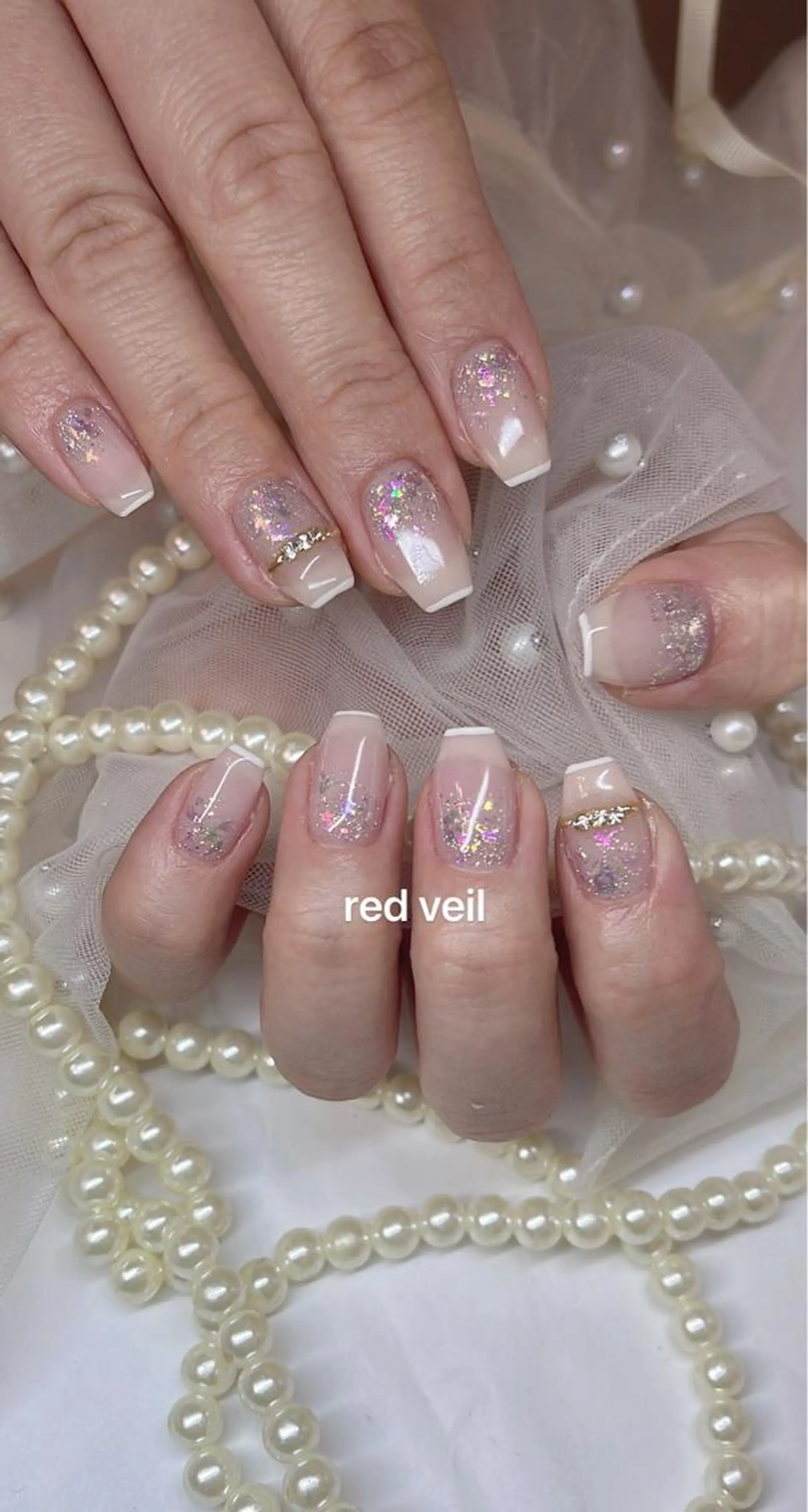 ミディアム ネイル ハンドネイル 長さ出し専門 nynaのネイルデザイン