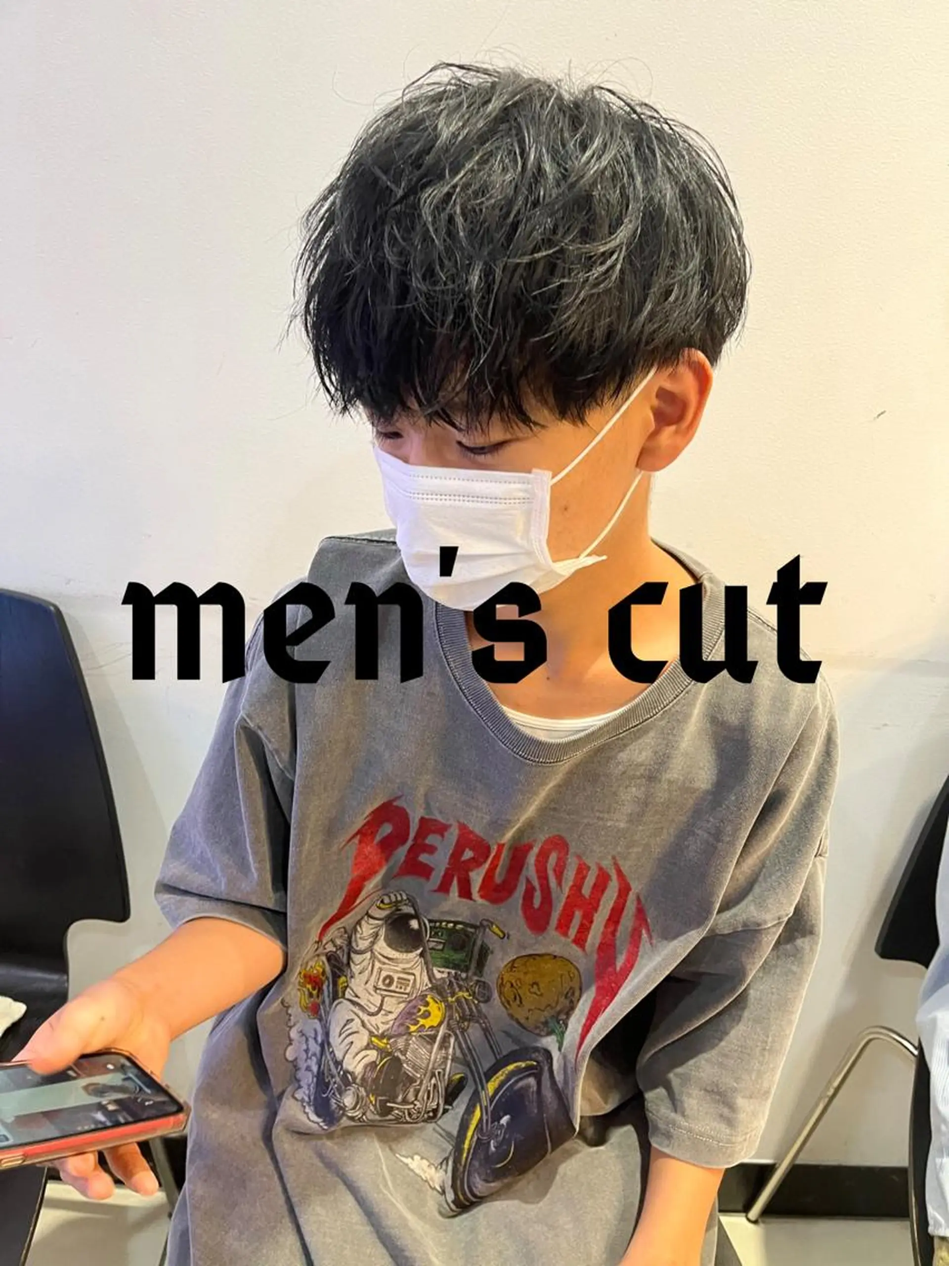 ショート カラー メンズ マッシュ 🥇メンズパーマ /縮毛矯正/木村神心のヘアスタイル