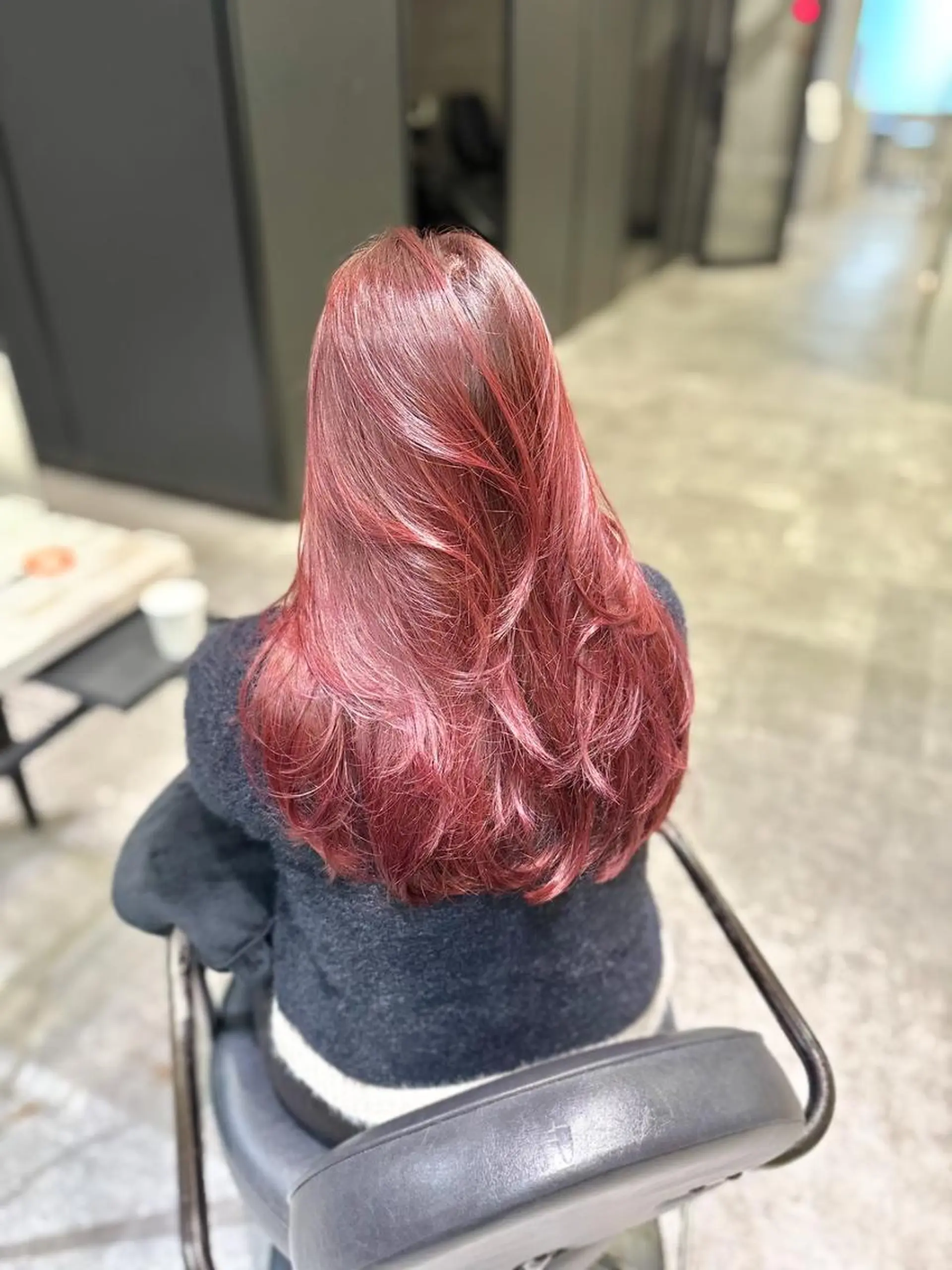 ロング カラー ヘアアレンジ カット ヘアカラー トリートメント _WHITE 難波本店のヘアスタイル