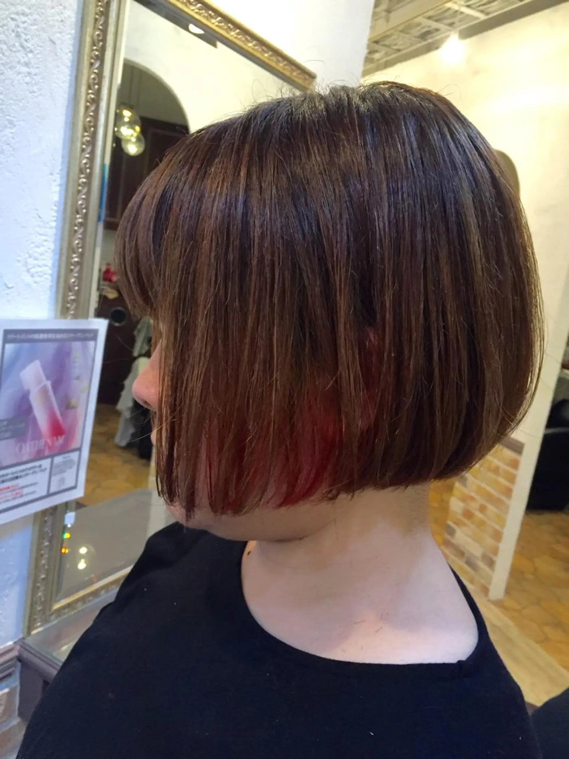 ショート 切りっぱなしボブ ボブ 所渉/韓国レイヤー /ウルフカットのヘアスタイル