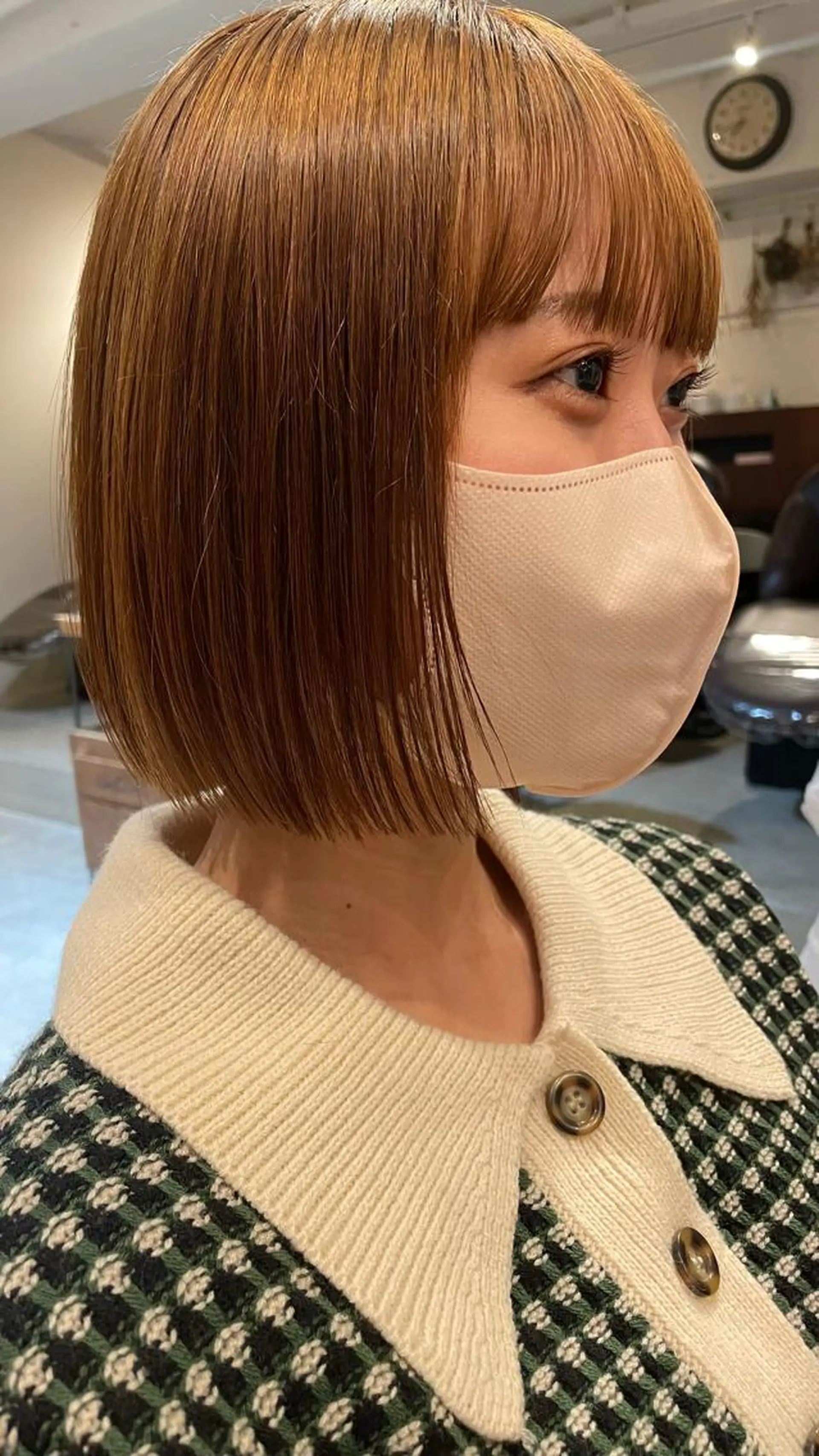 ショート パーマ ストレートパーマ ファッションに 溶け込むstyleのヘアスタイル