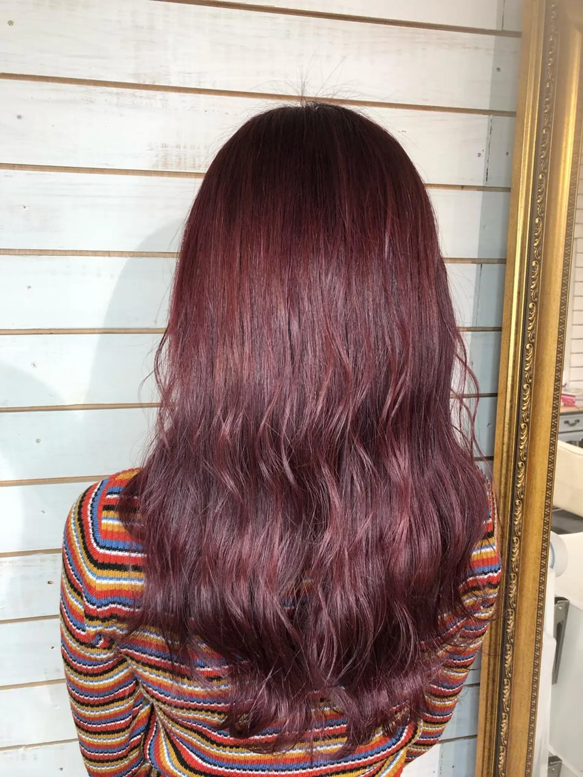 セミロング カラー カシス ピンクカラー カット ヘアカラー トリートメント 🧡艶髪ちゅるん髪 🫧🧡YUKI❄️のヘアスタイル